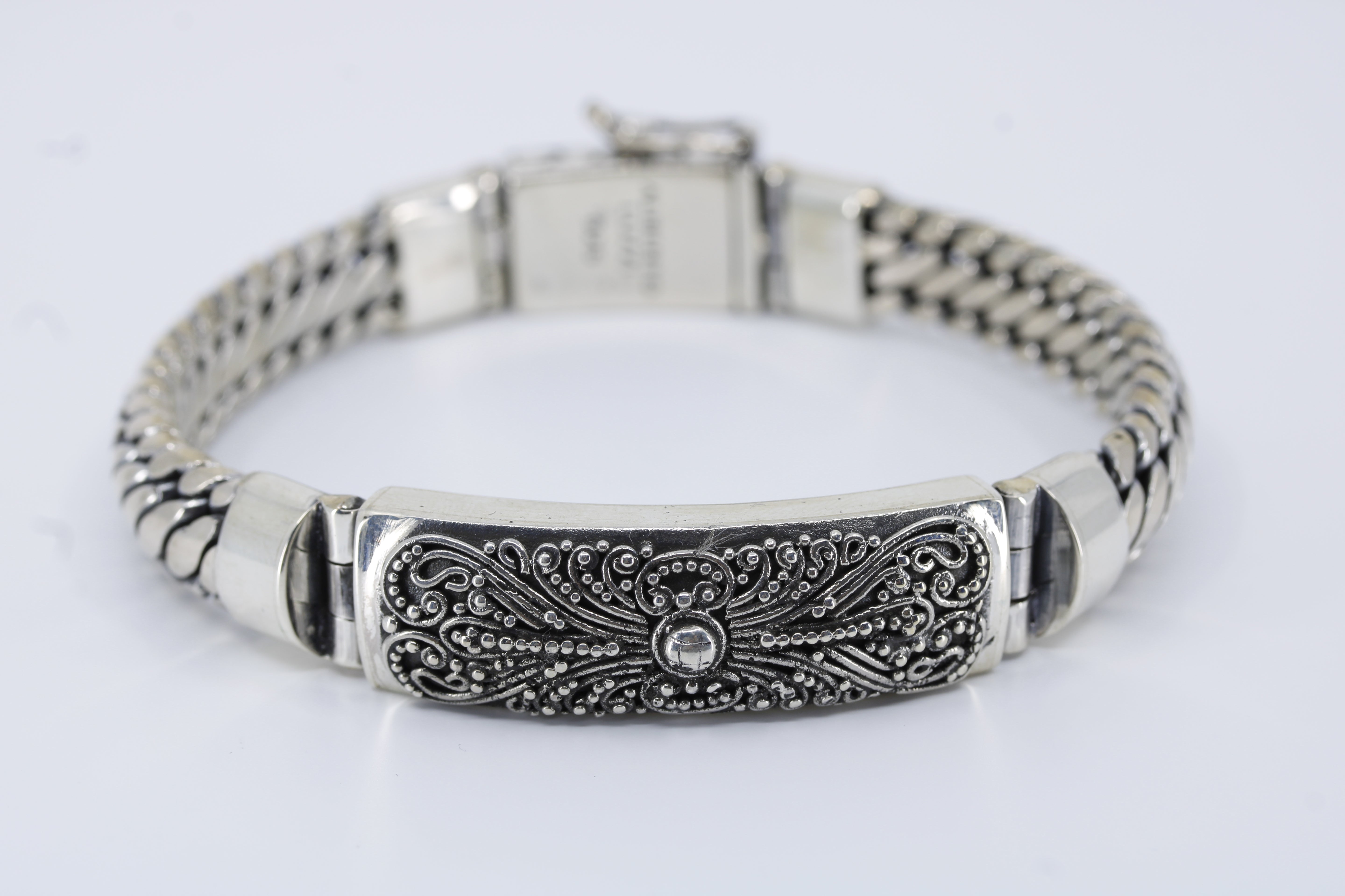 Casa Bali Woven Chain Bar Bracelet