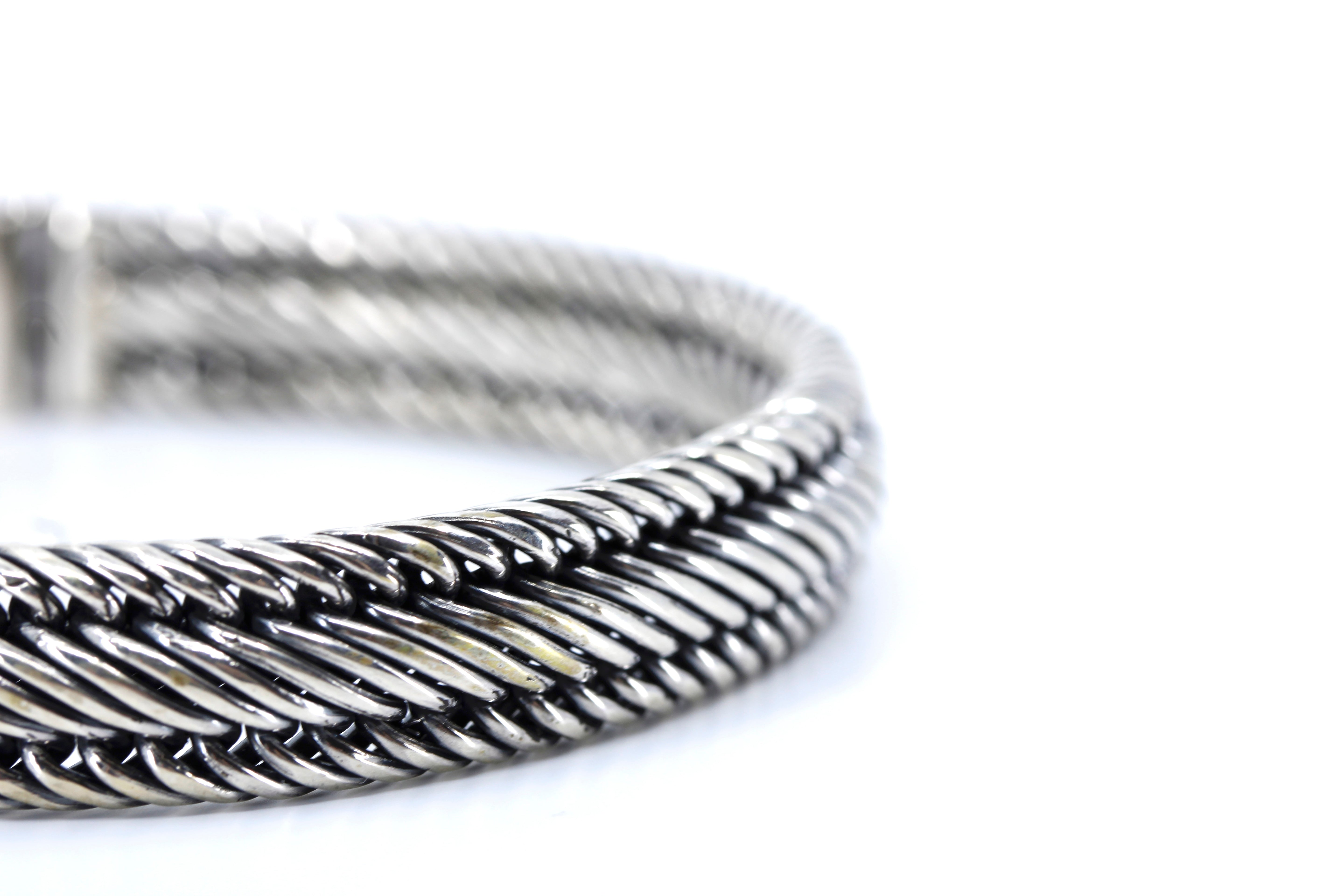 DALILA  Braided Wheat Link Bracelet