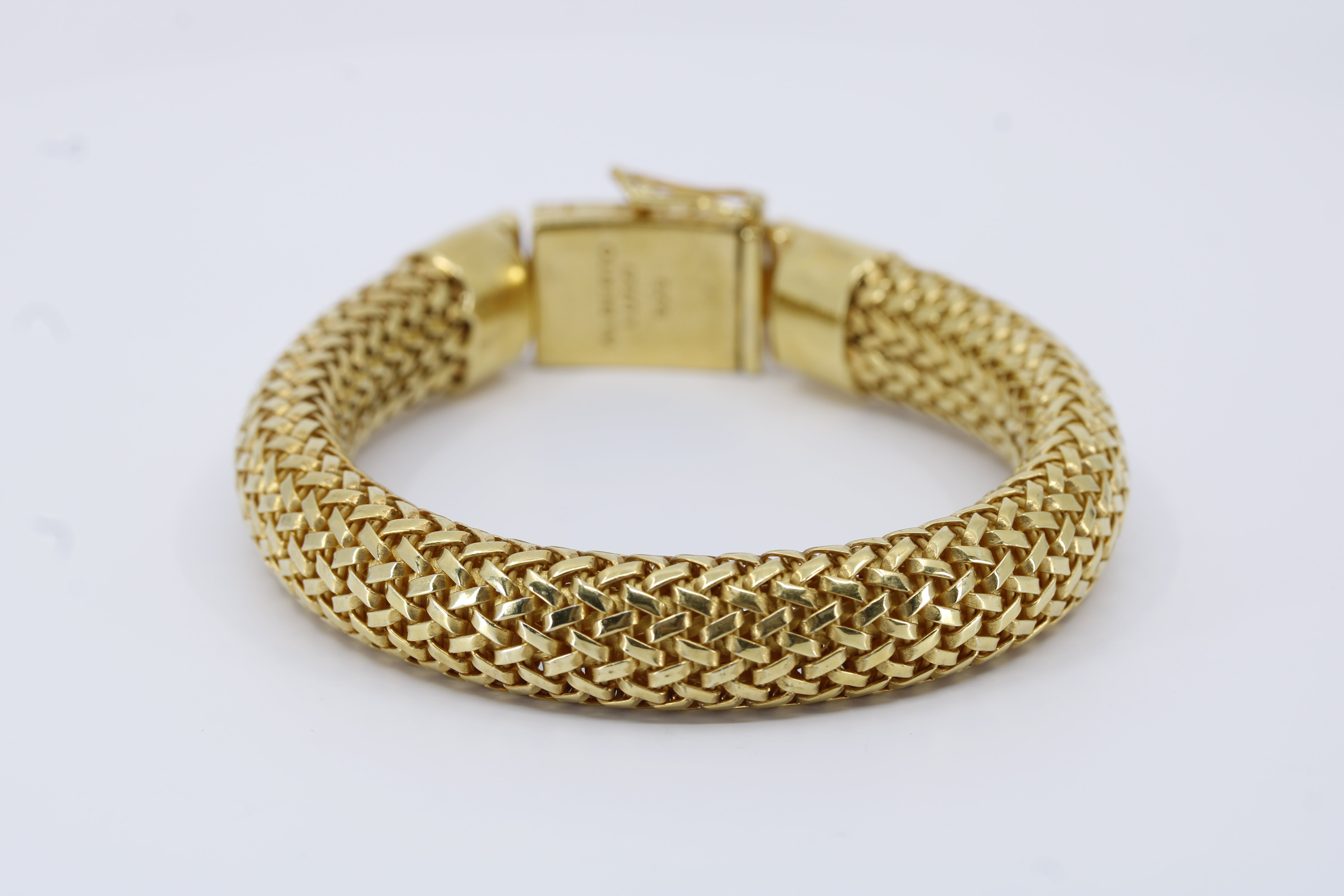 Casa Bali 18K Gold Vermeil Woven Mesh Chain Bracelet