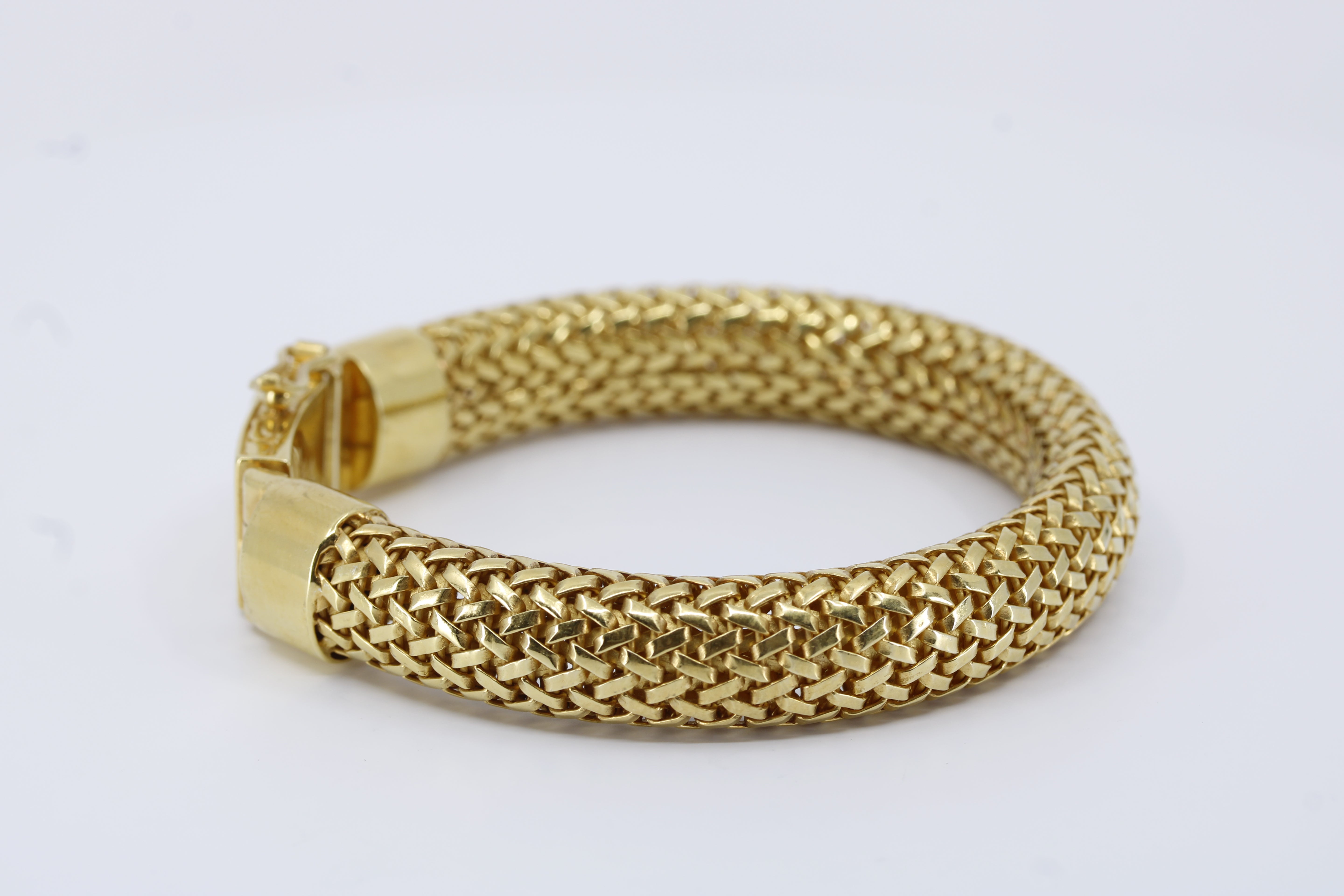 Casa Bali 18K Gold Vermeil Woven Mesh Chain Bracelet