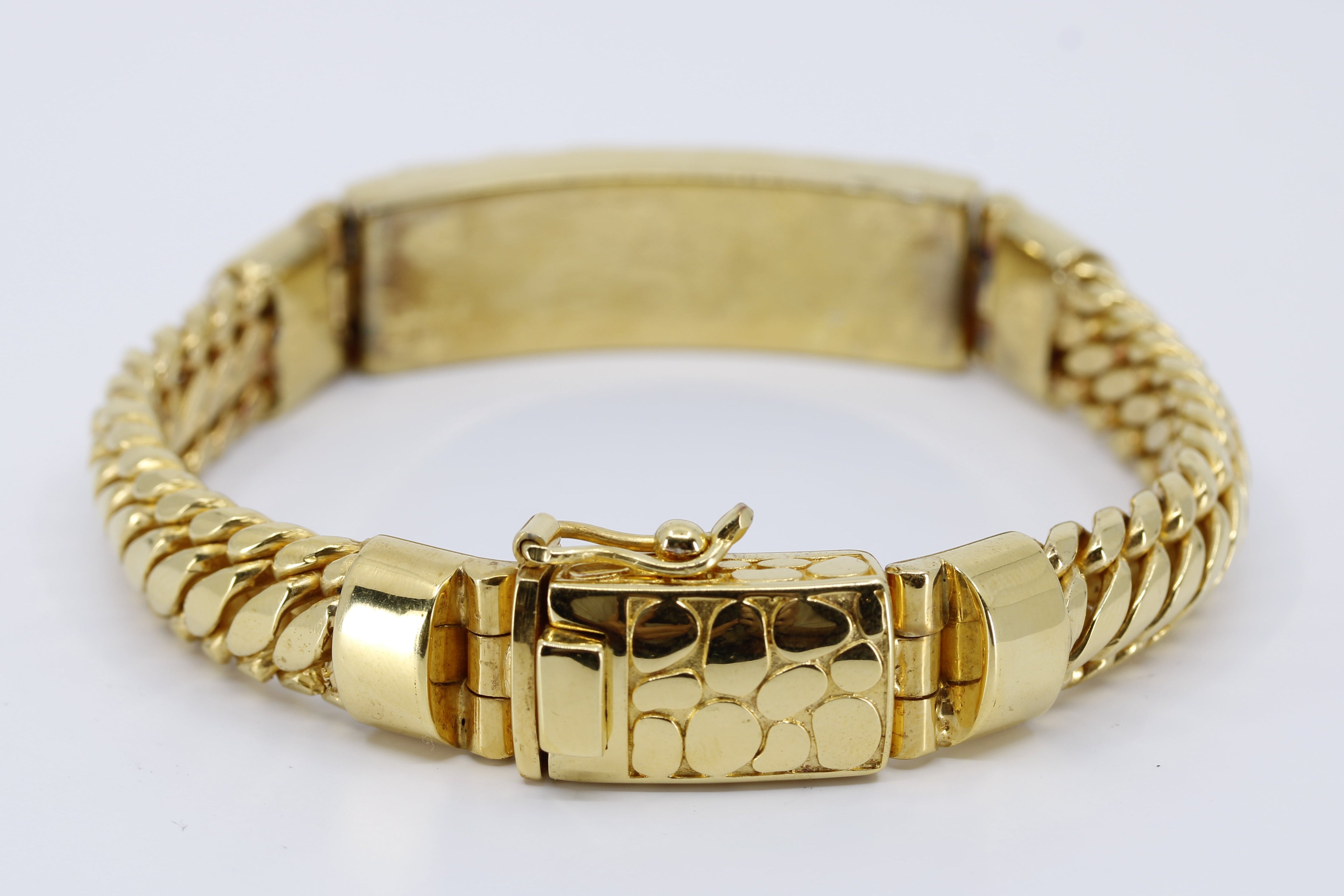 SREYA 18K Gold Vermeil Woven Chain Bar Bracelet