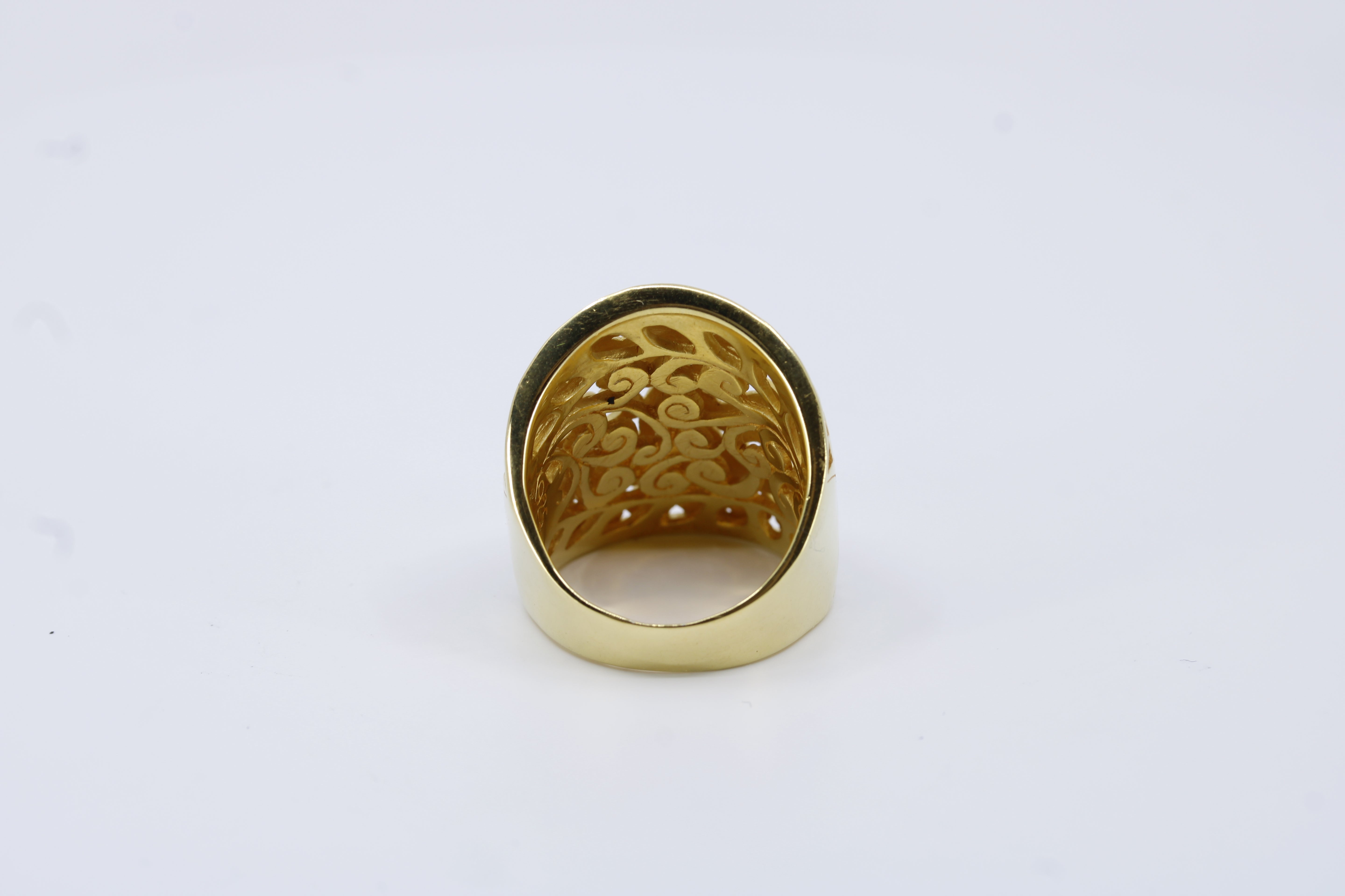 Casa Bali Carved Cigar Band Ring