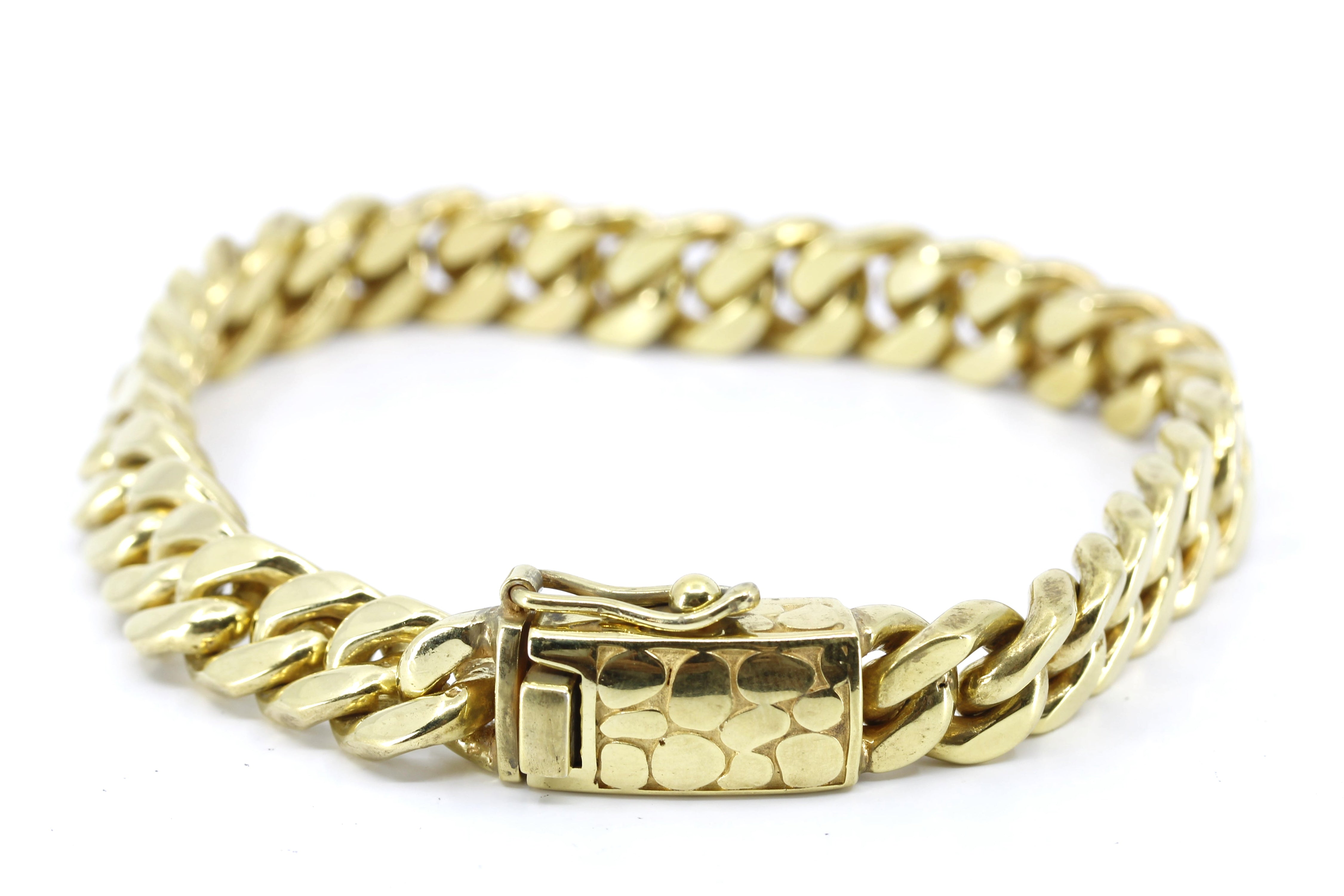 SAAR 18K Gold Vermeil Classic Curb Chain Bracelet