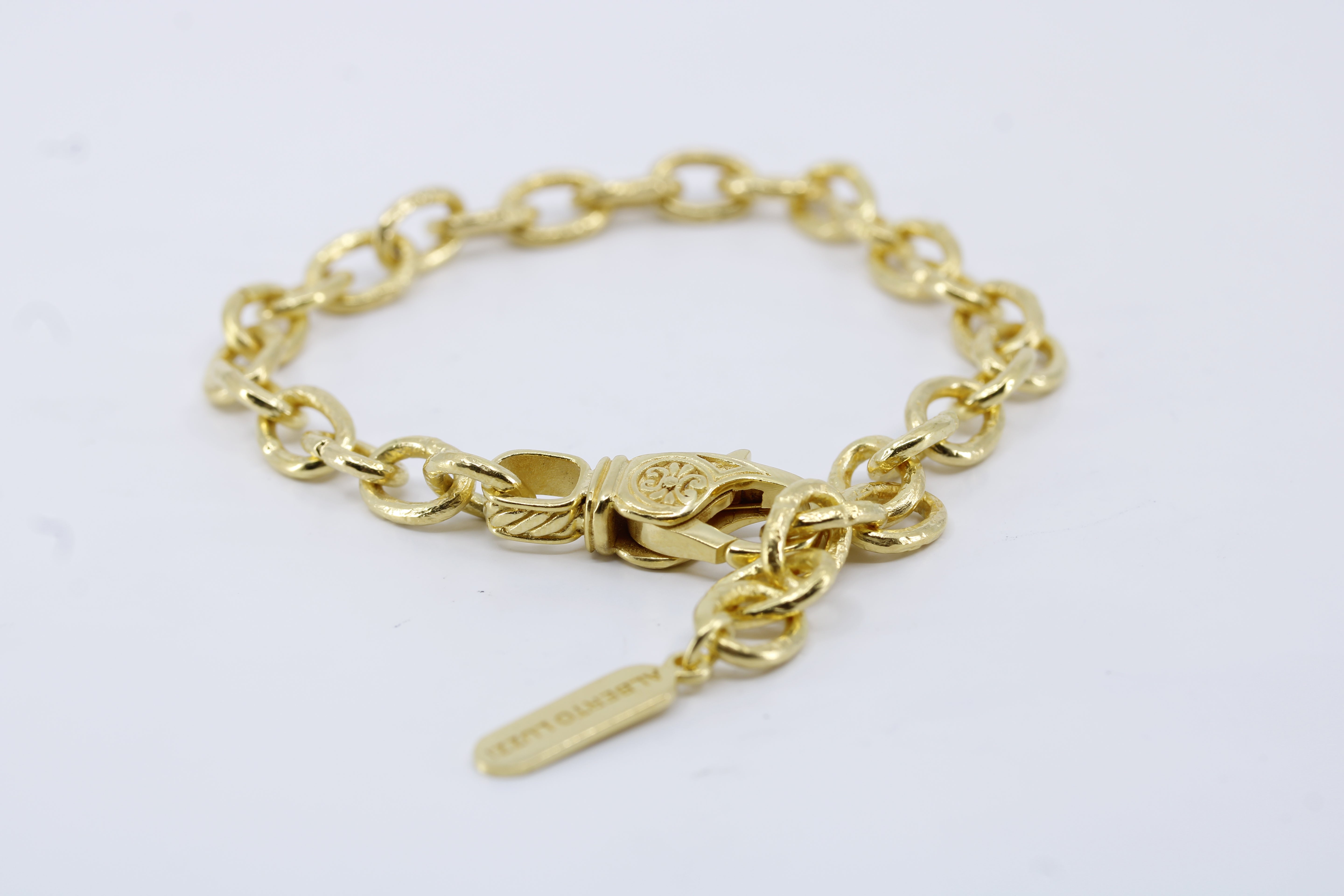 AL CANAL 18K Gold Vermeil Chain Link Bracelet