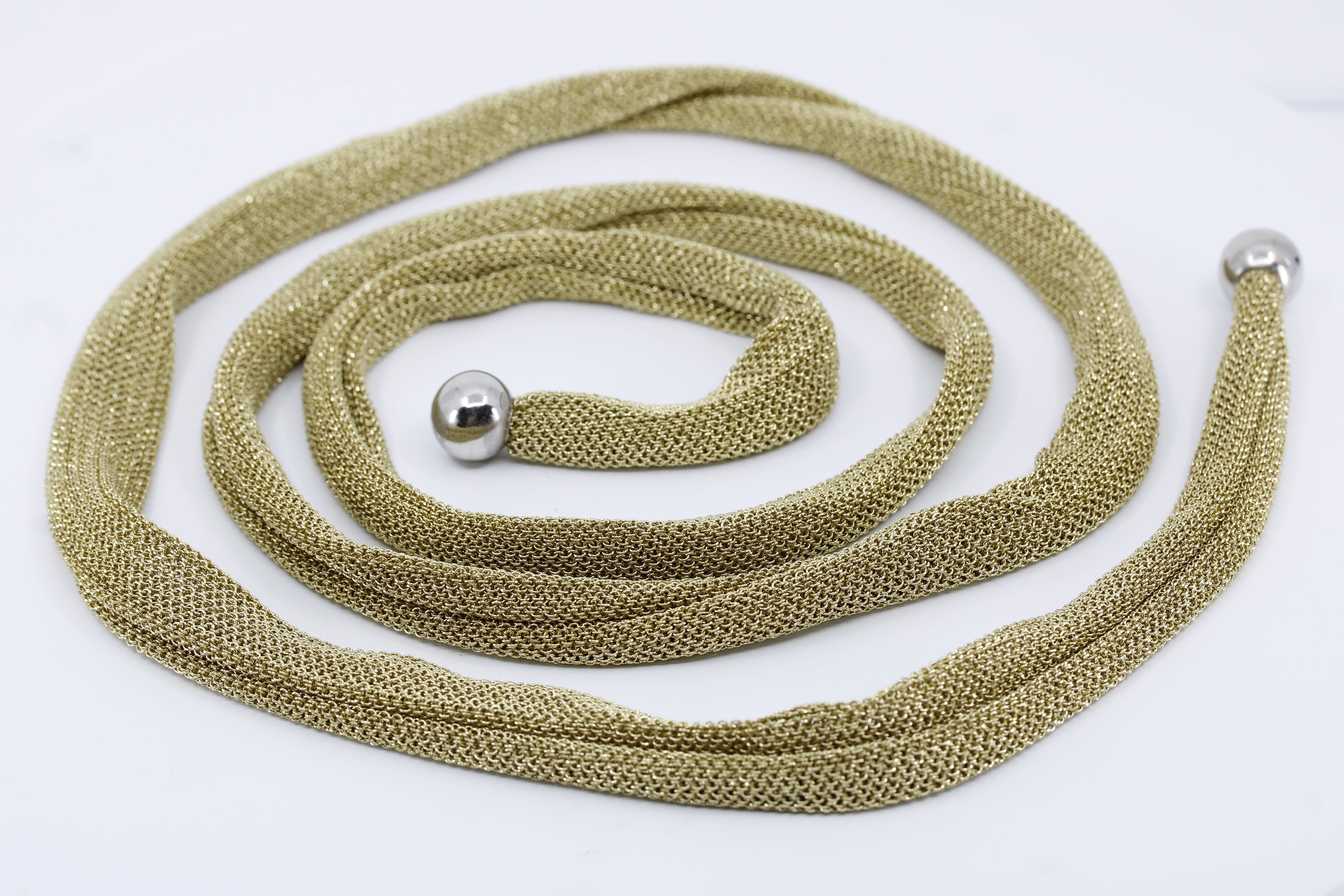Vento Sterling Silver Lariat Necklace
