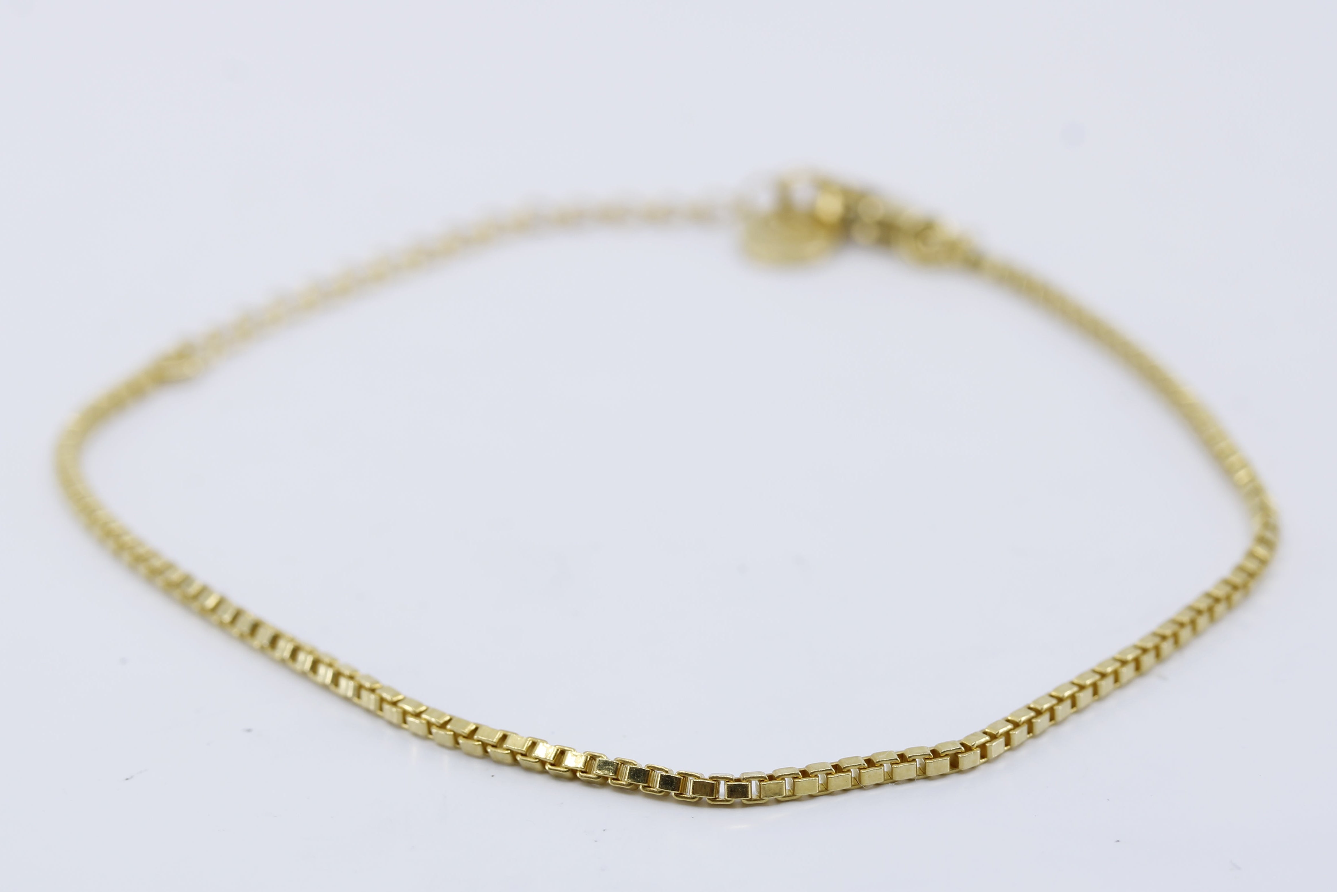 ESSENZA 18K Gold Vermeil Box Chain Bracelet