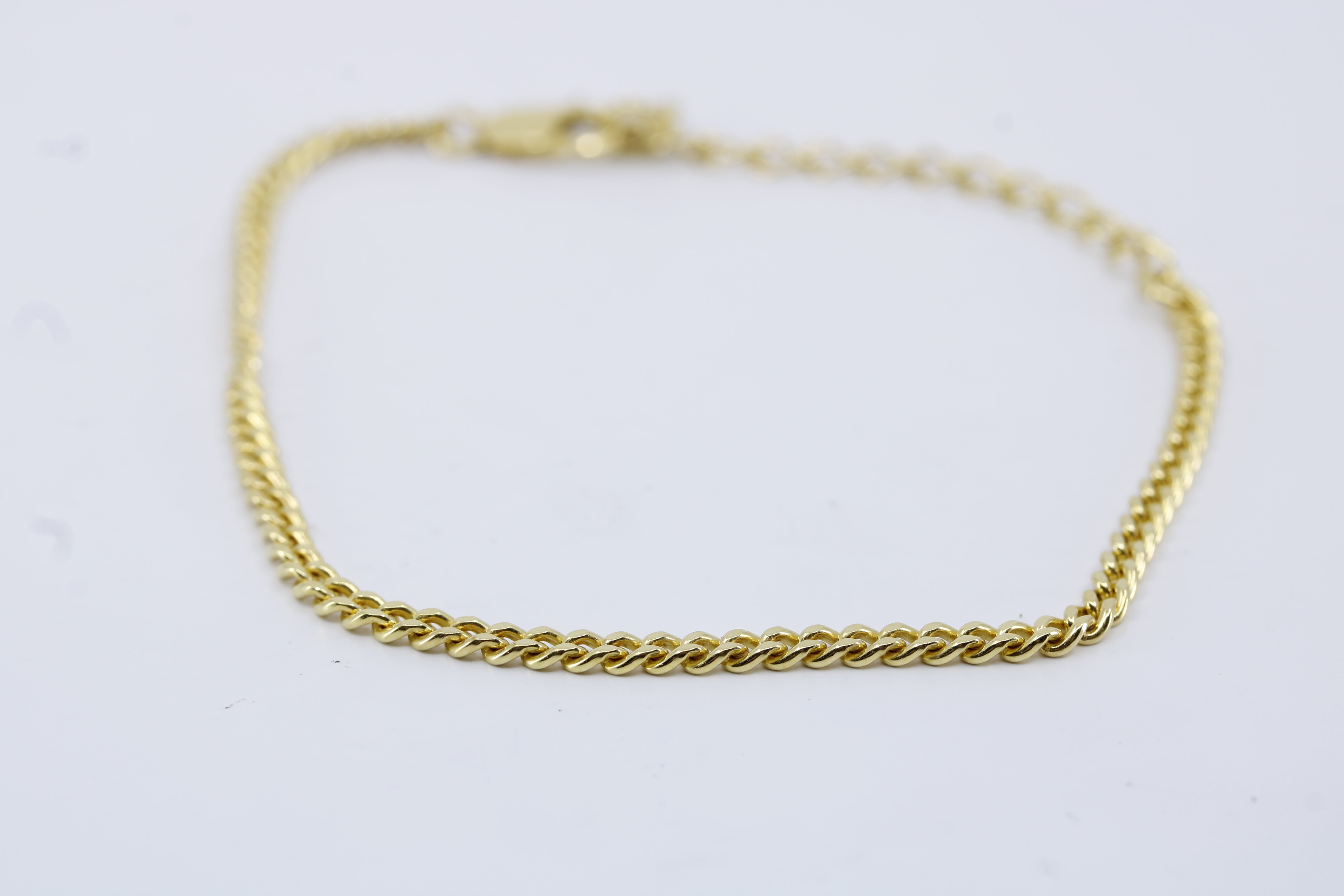 Linea 18K Gold Vermeil Slim Curb Chain Bracelet