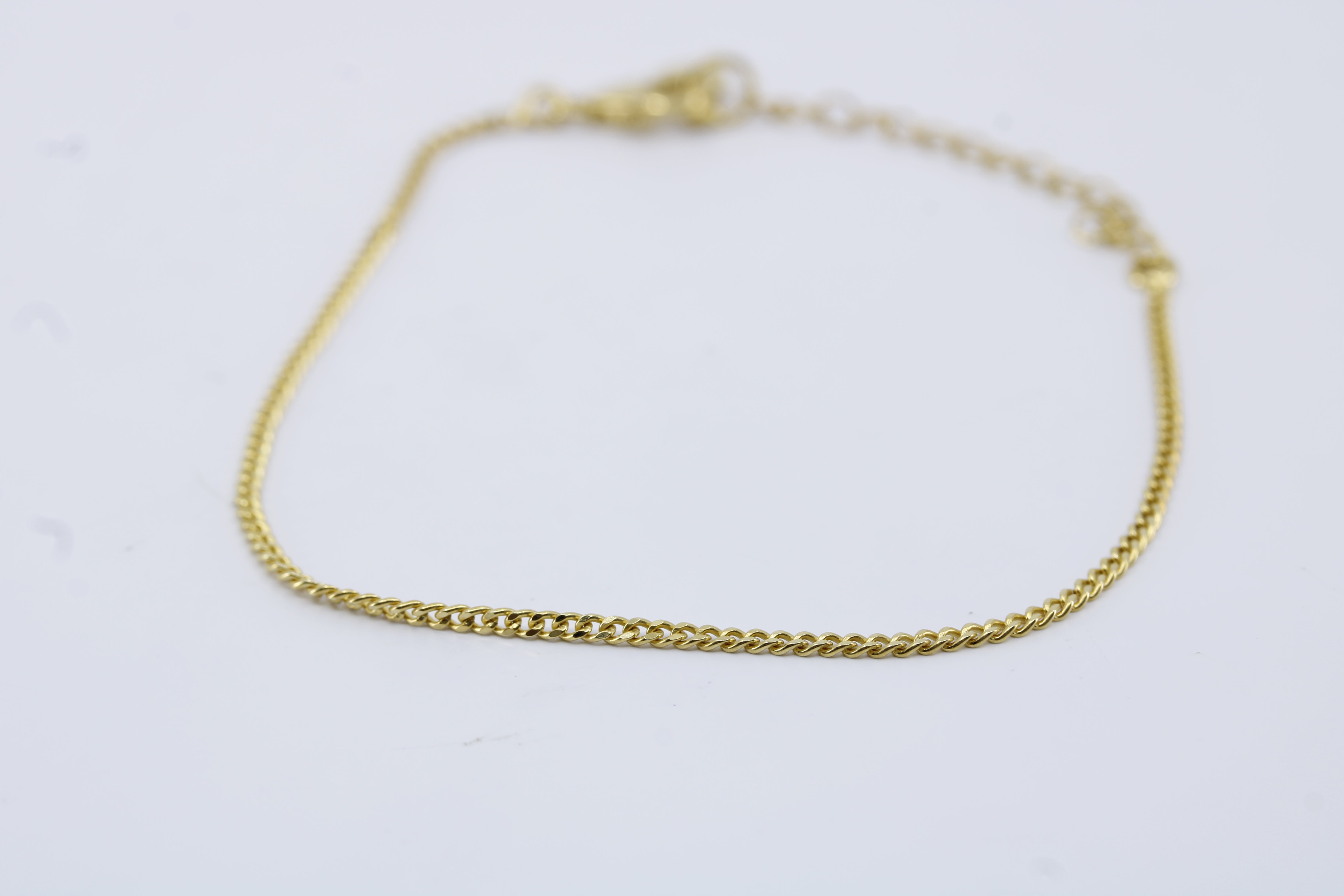 Linea 18K Gold Vermeil Thin Curb Chain Bracelet