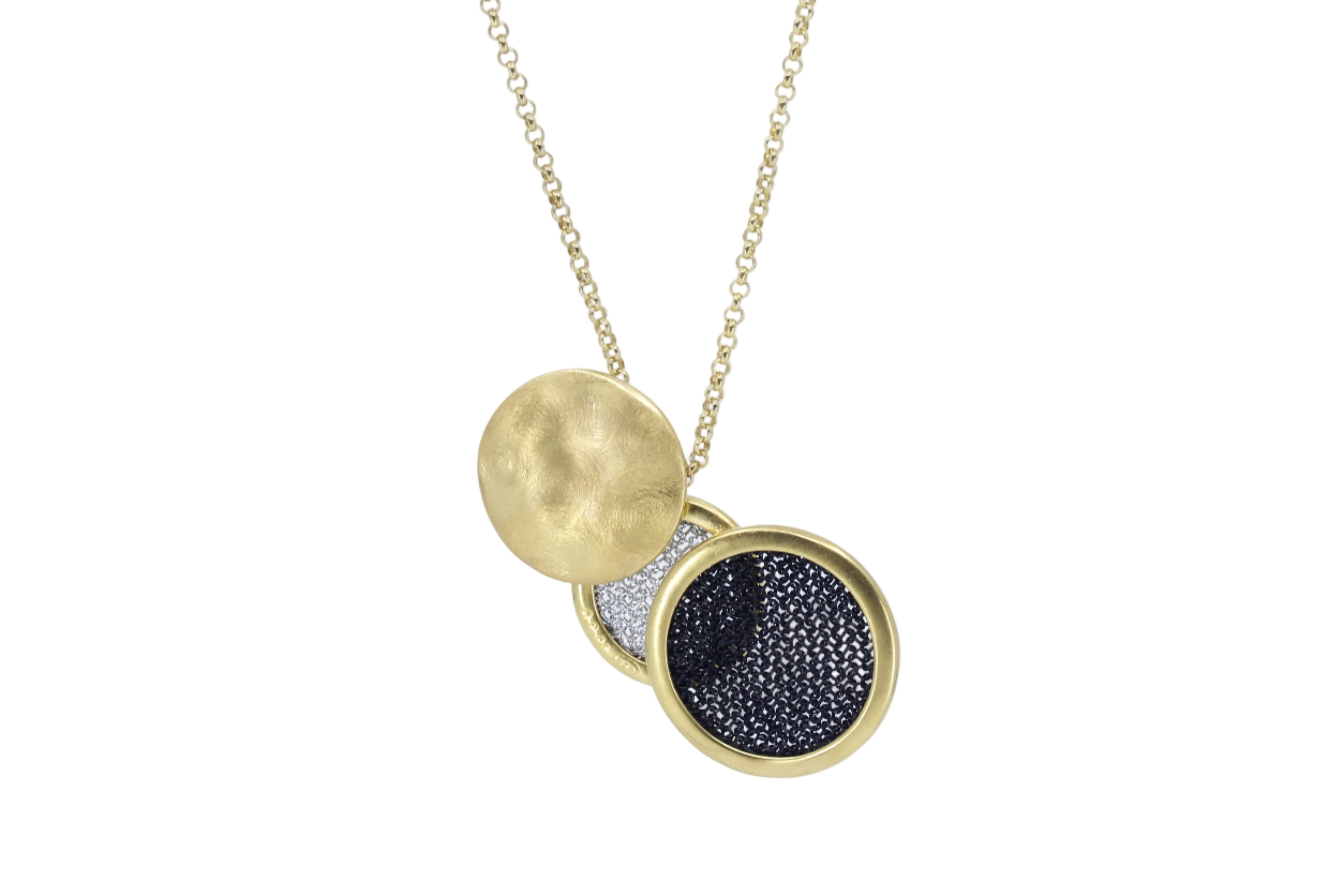 AIMA 18K Gold Vermeil Multi Disc Necklace