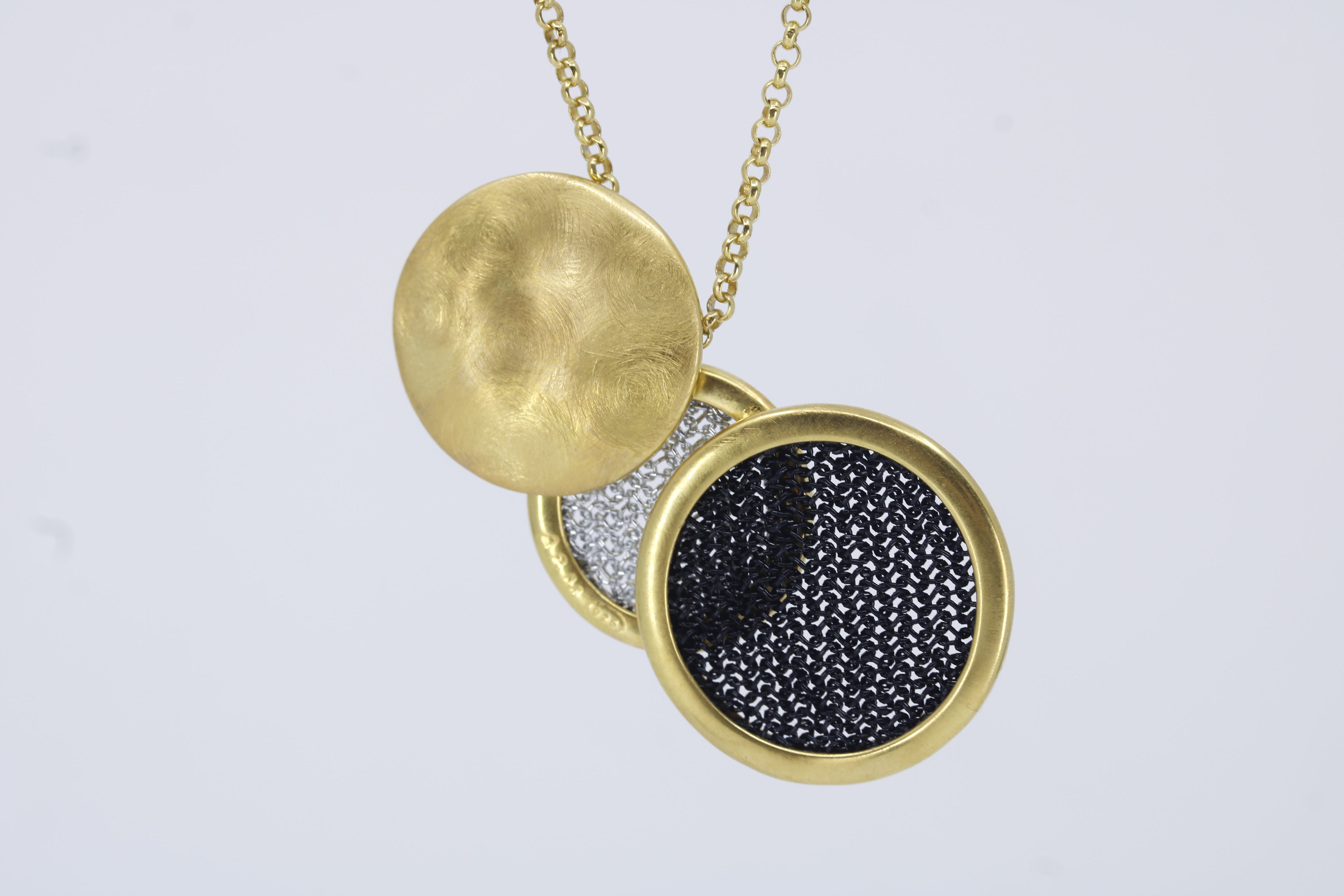 Vento 18K Gold Vermeil Multi Disc Necklace