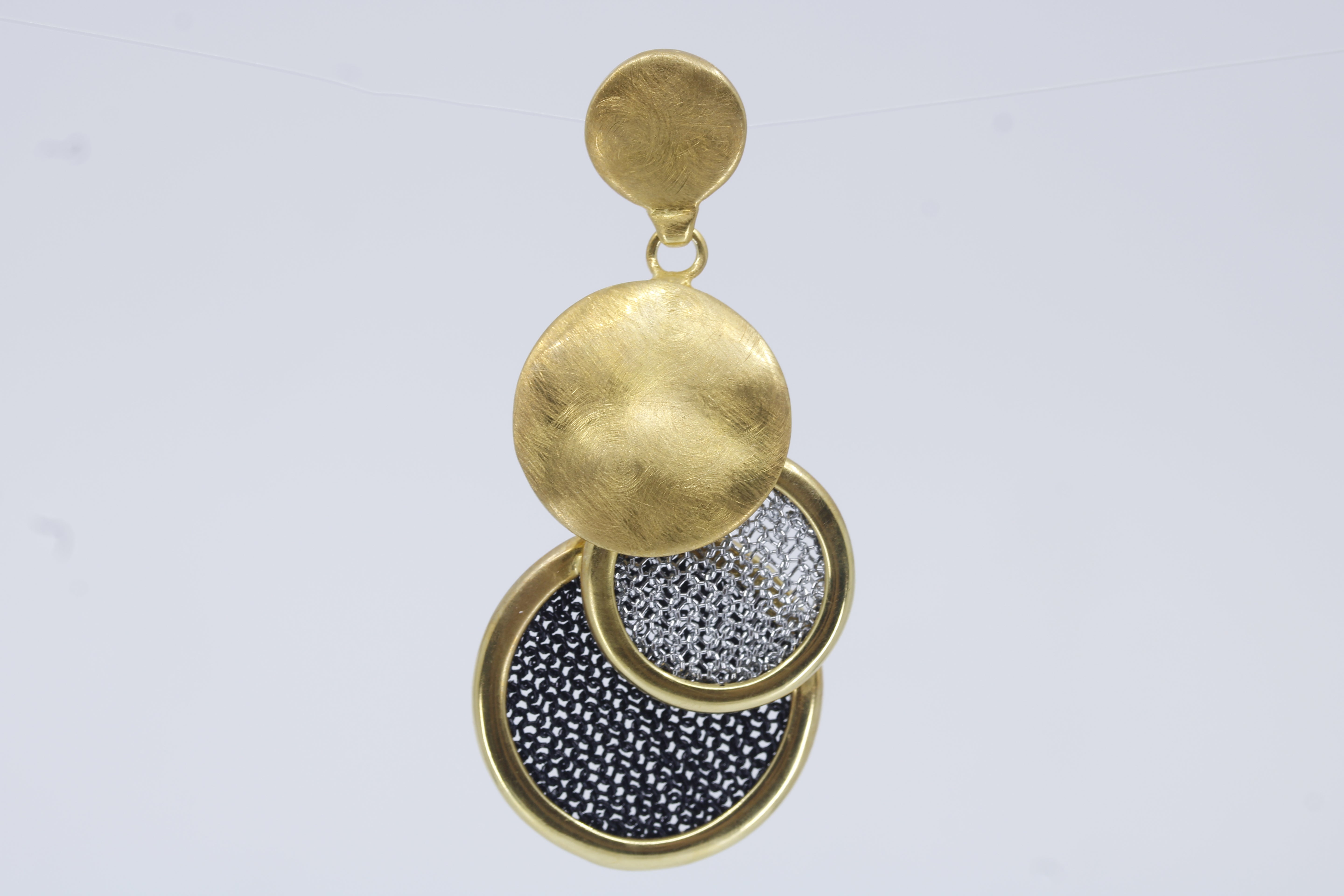 Vento 18K Gold Vermeil Multi Disc Earring