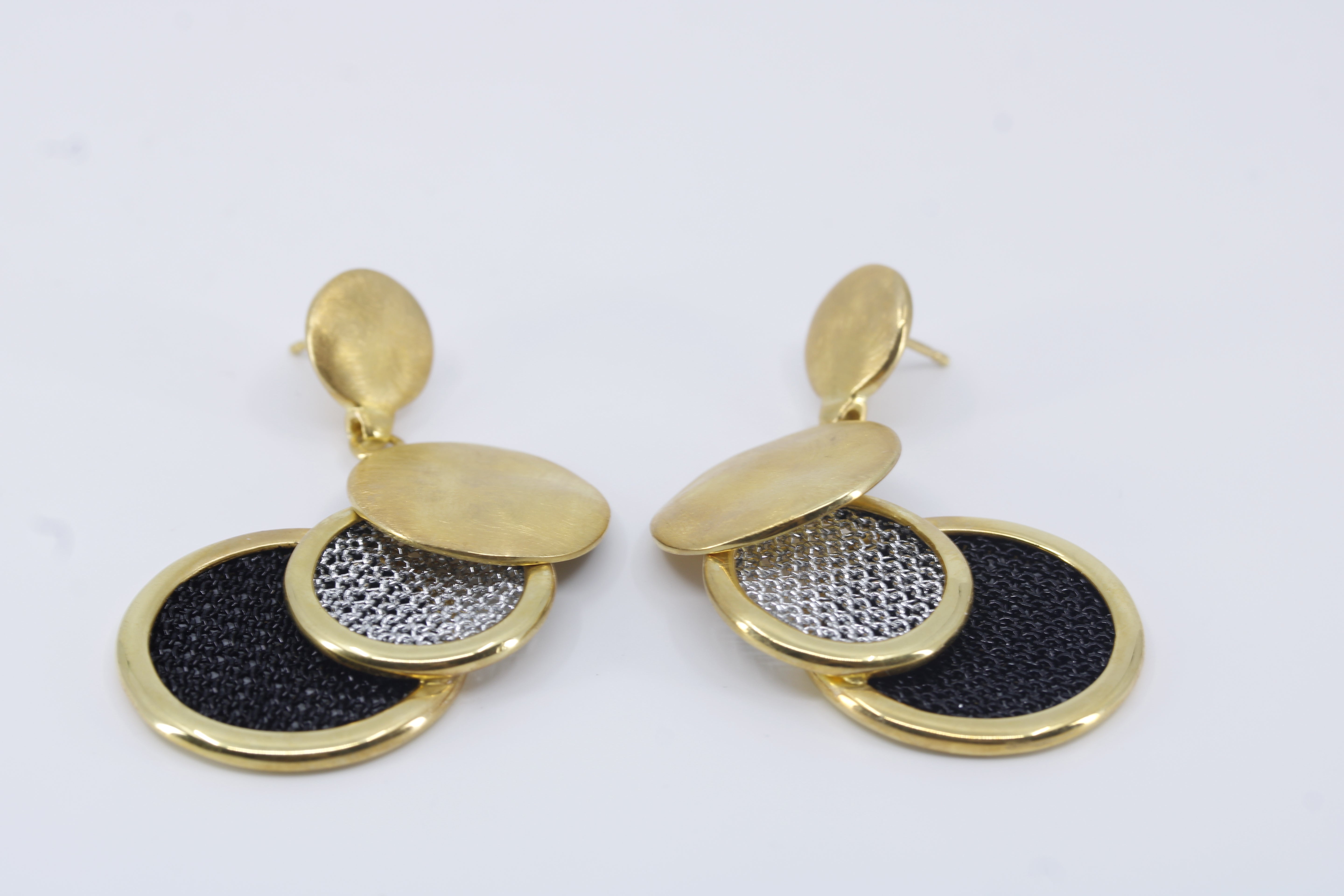 Vento 18K Gold Vermeil Multi Disc Earring