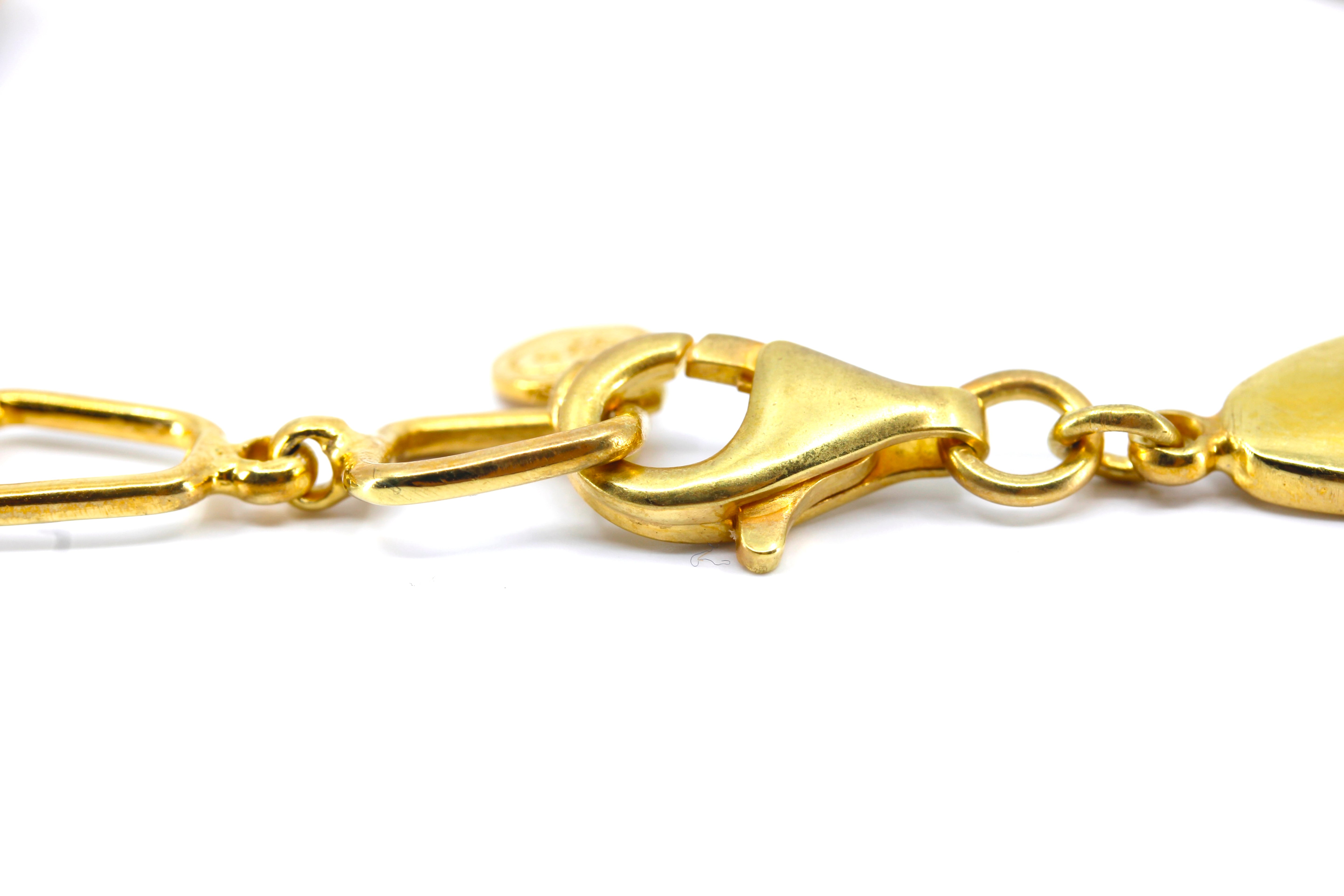 AIMA 18K Gold Vermeil Statement Link Bracelet