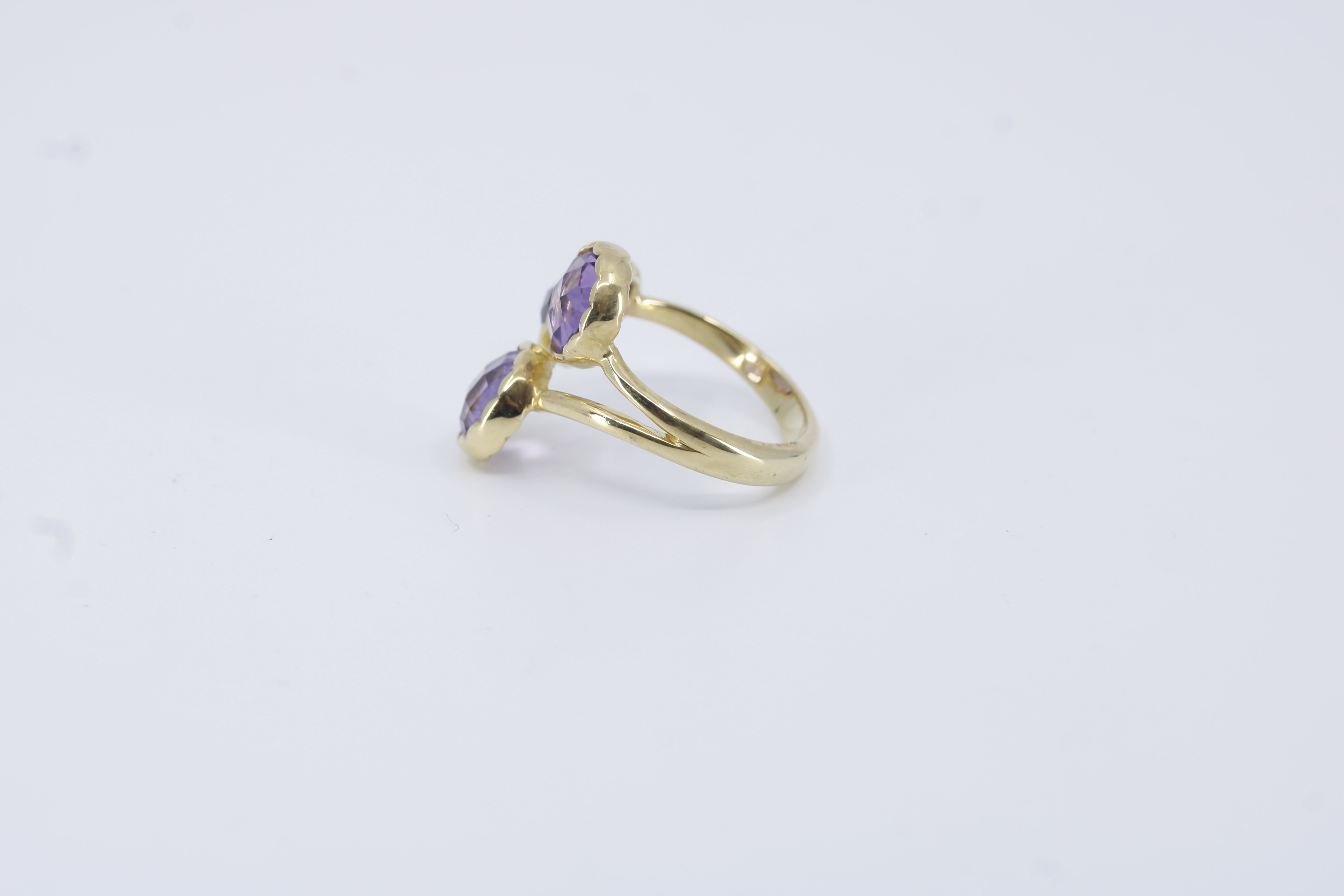 Il Gattopardo 18K Gold Vermeil Amethyst Brunch Ring