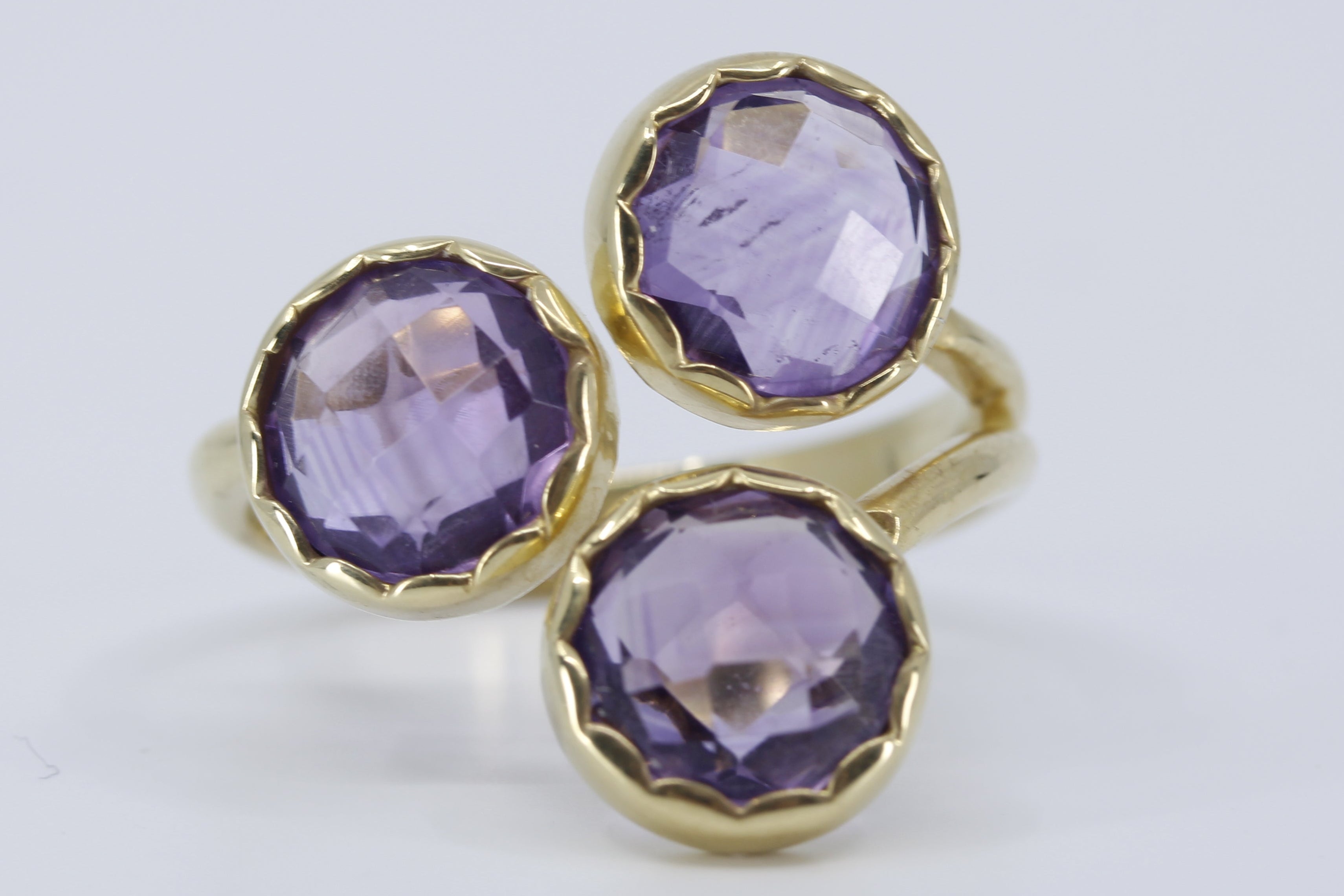 ETHERNA 18K Gold Vermeil Amethyst Brunch Ring