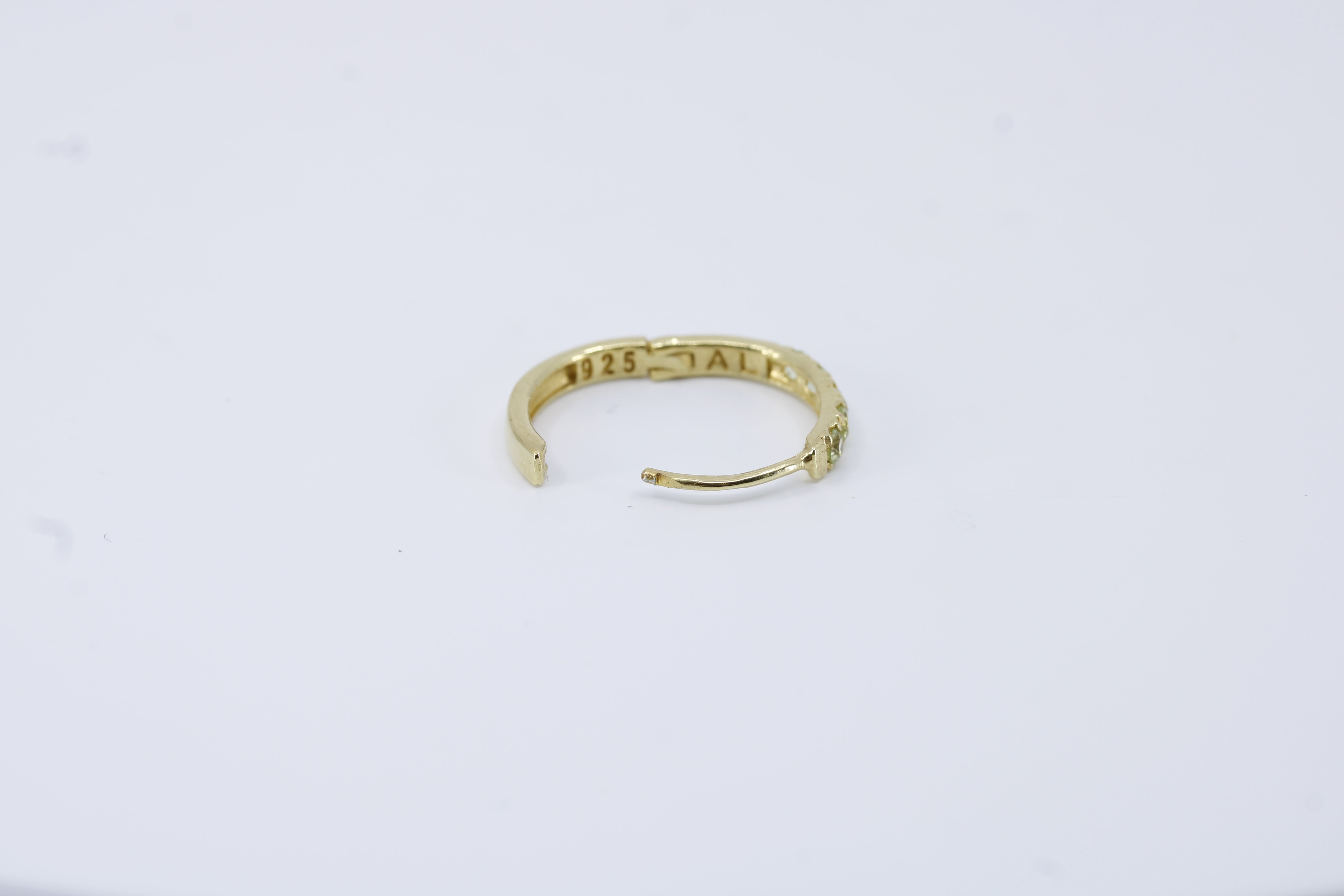 Linea Peridot Hoop Earrings