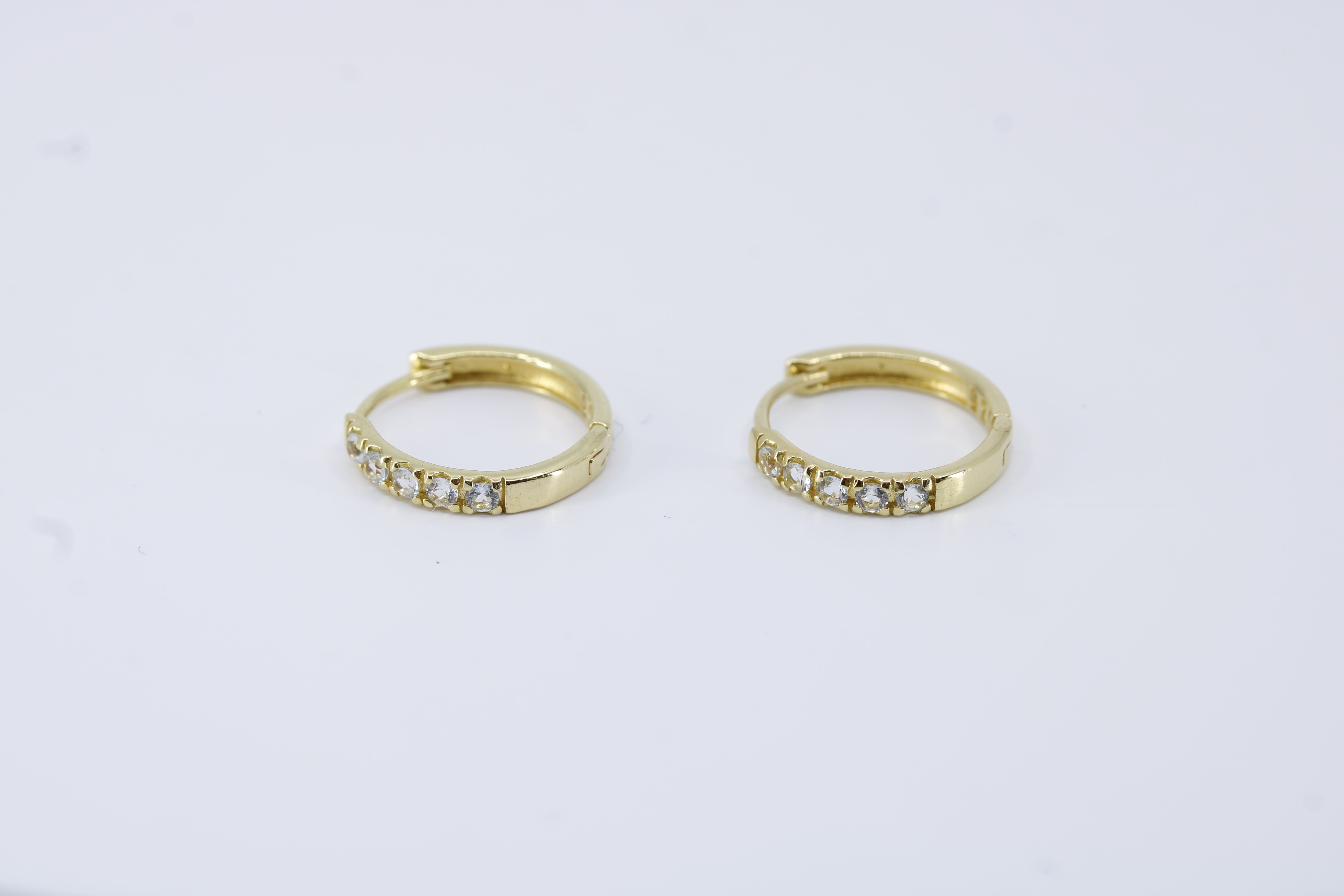 Linea Blue Topaz Hoop Earrings