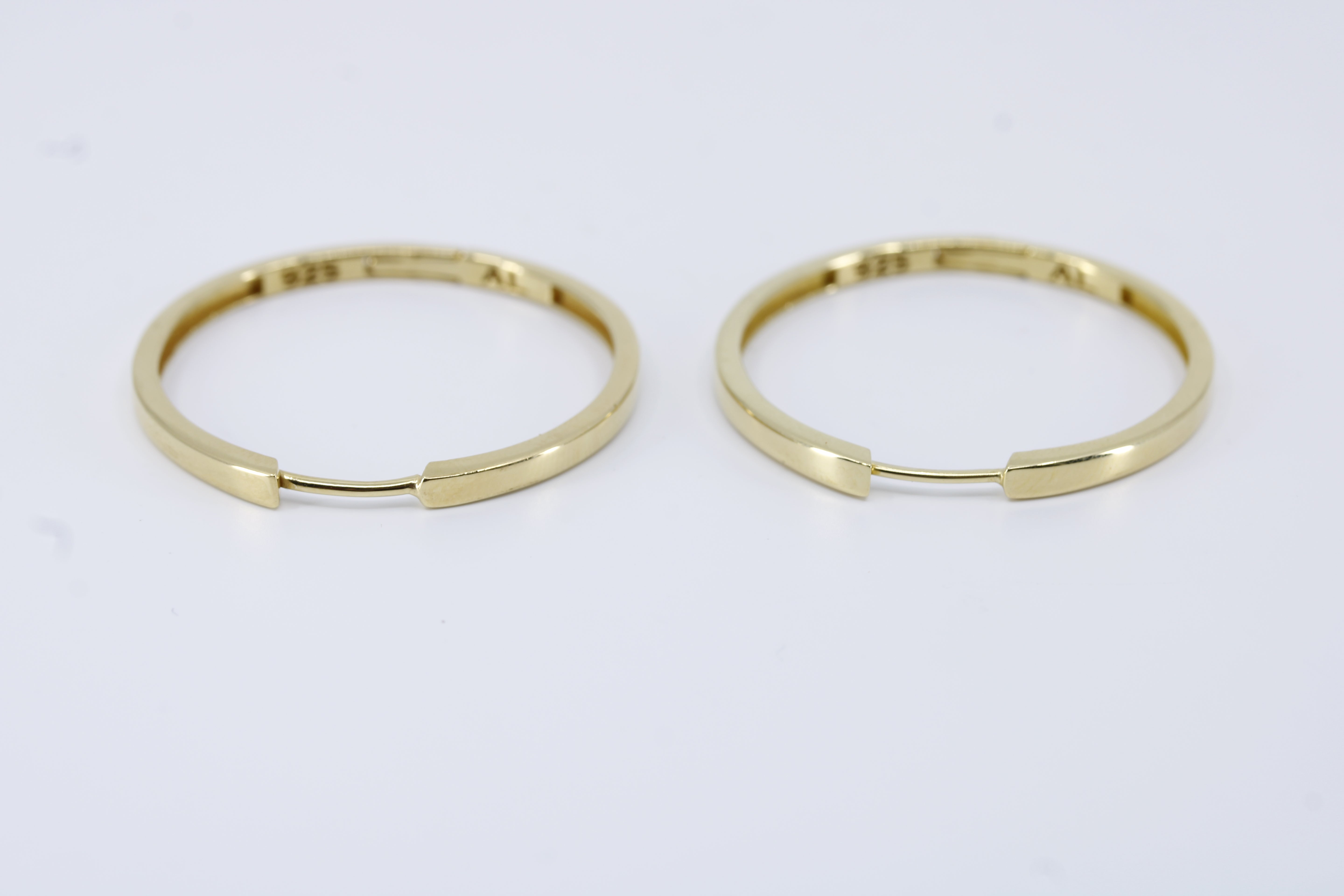 Linea 18K Gold Vermeil Large Hoop Earrings