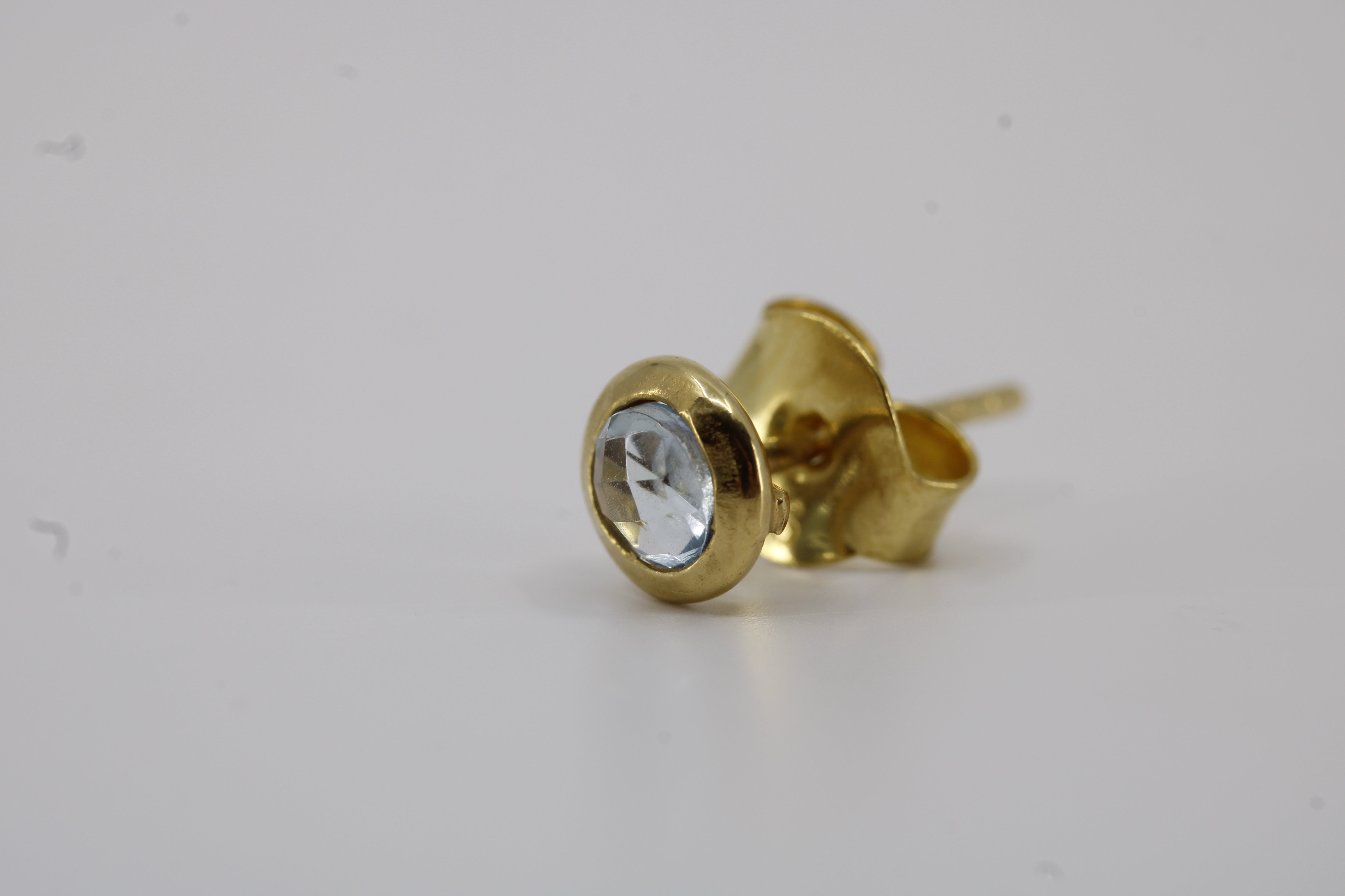 Luce Stud Earring with Blue Topaz