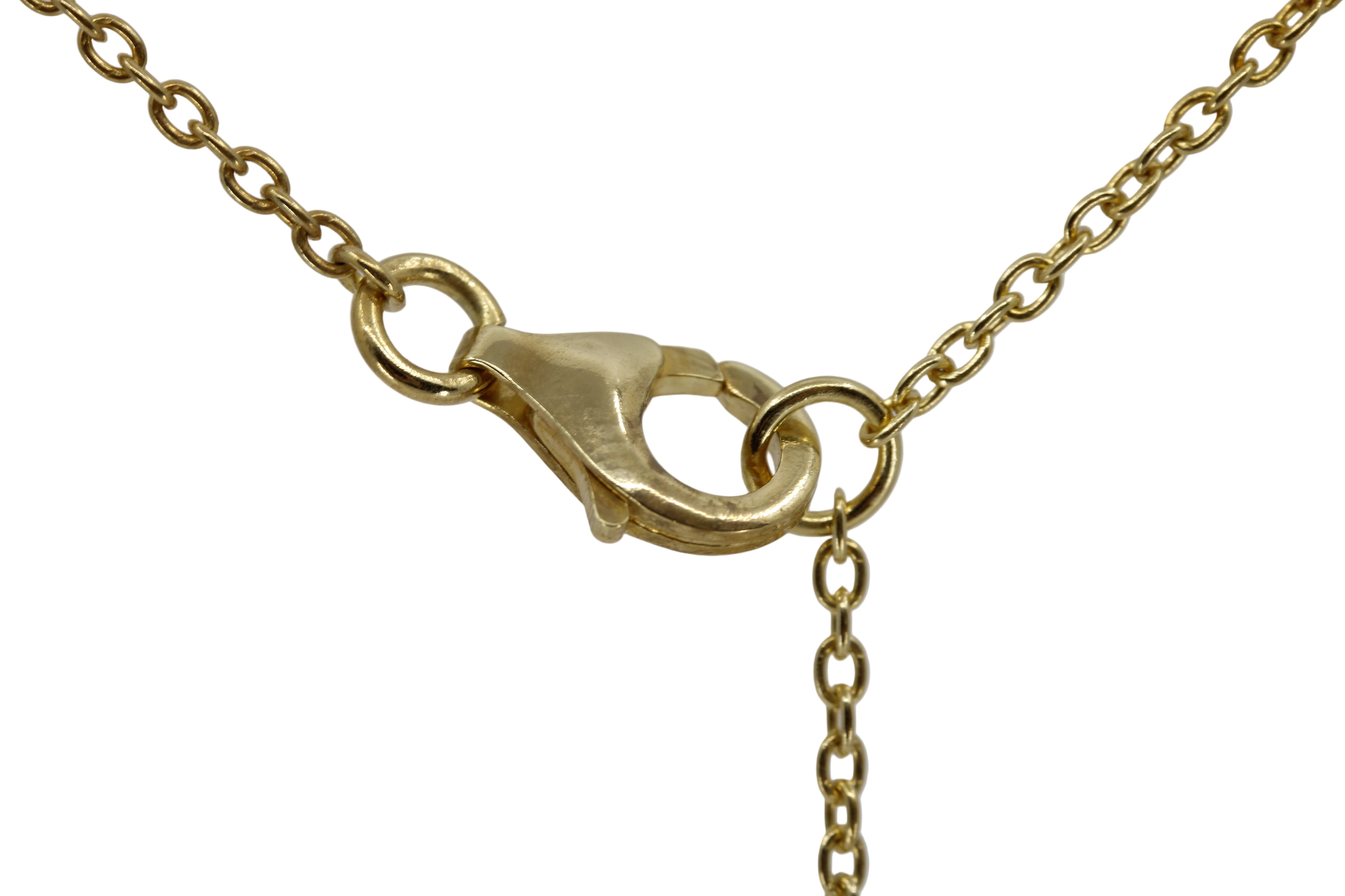 AURORA 18K Gold Vermeil Solitaire Pendant Necklace with Rose Quartz