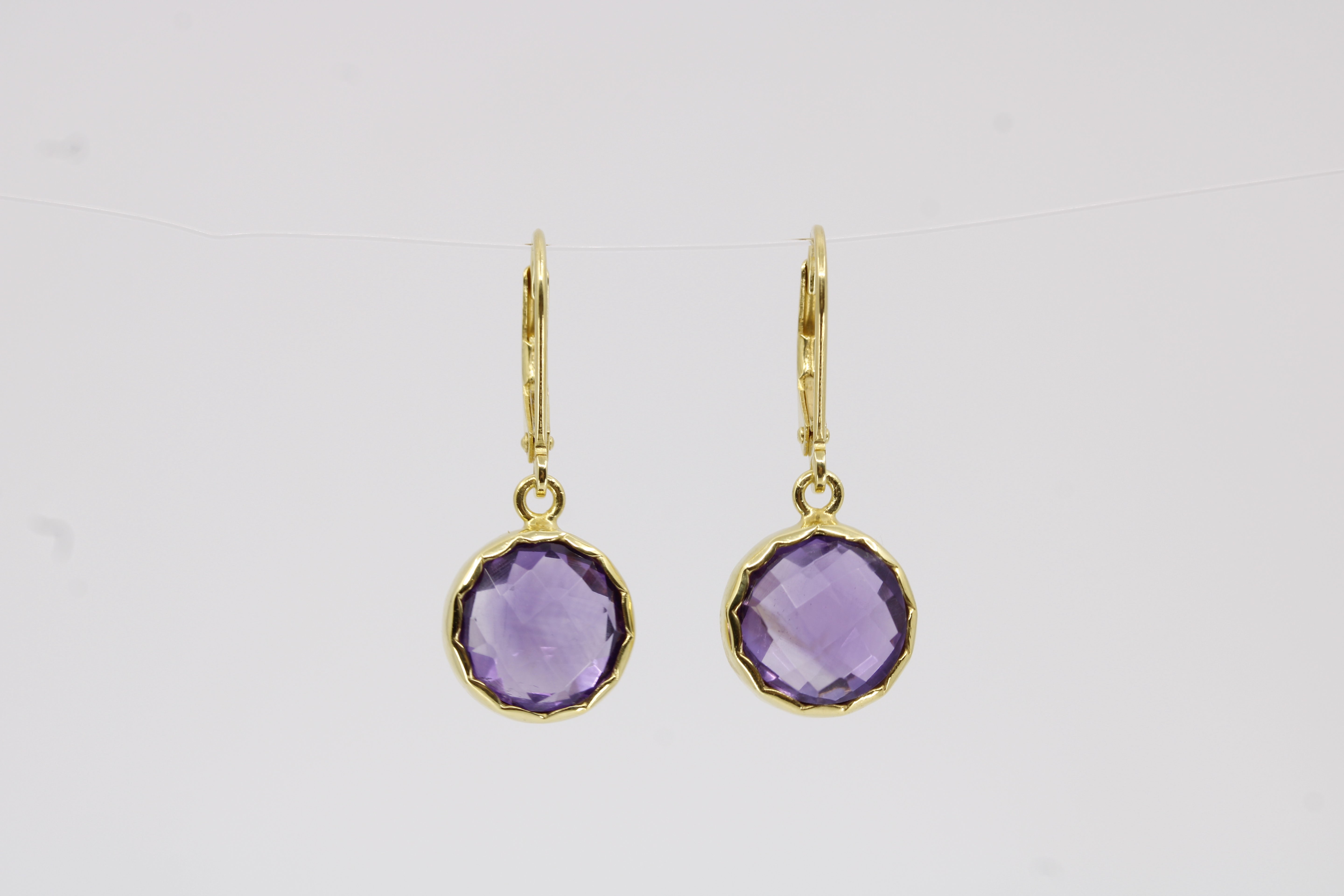 Il Gattopardo 18K Gold Vermeil Bold Drop Earring with Amethyst