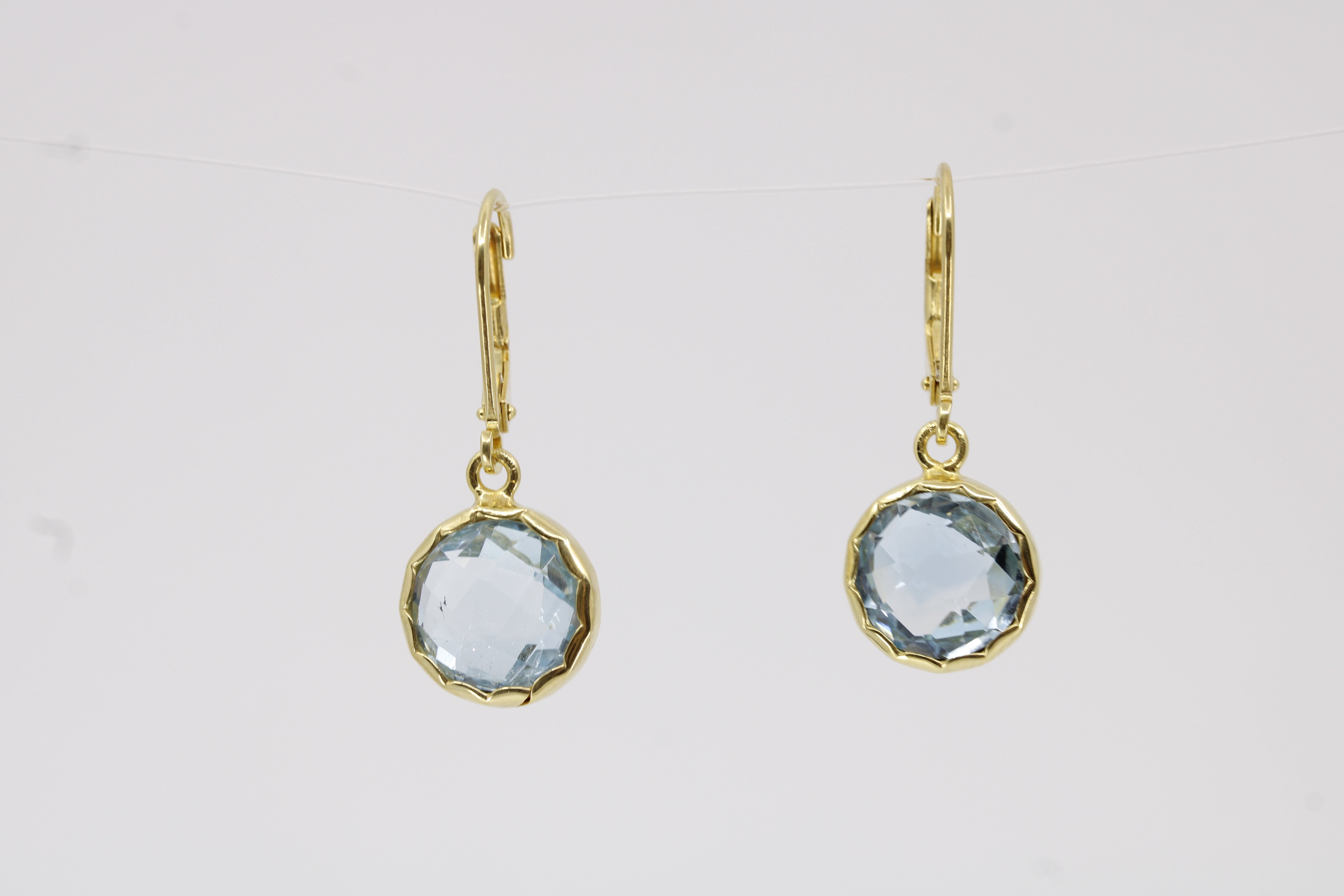 Il Gattopardo 18K Gold Vermeil Bold Drop Earring with Blue Topaz
