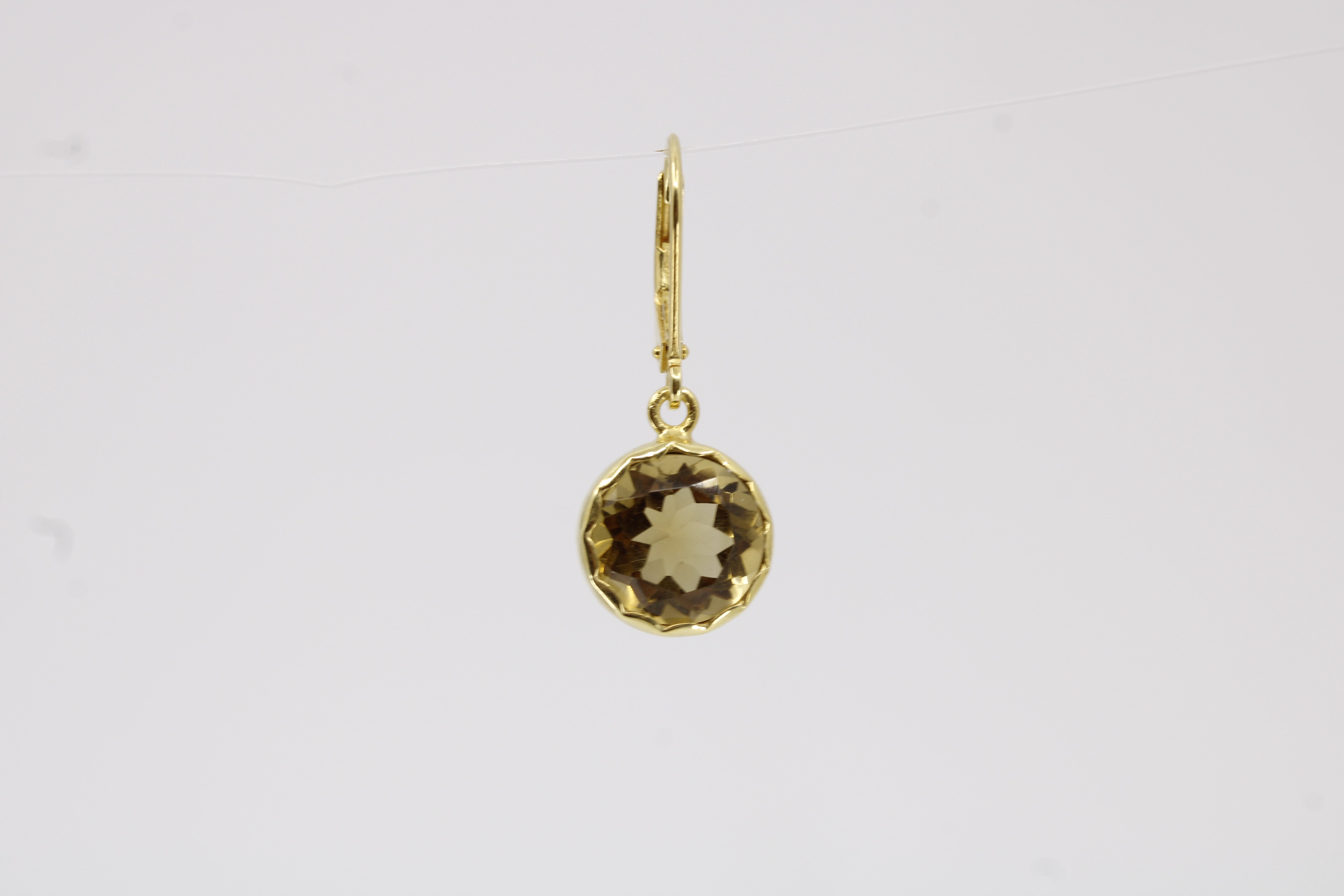 Il Gattopardo 18K Gold Vermeil Bold Drop Earring with Citrine