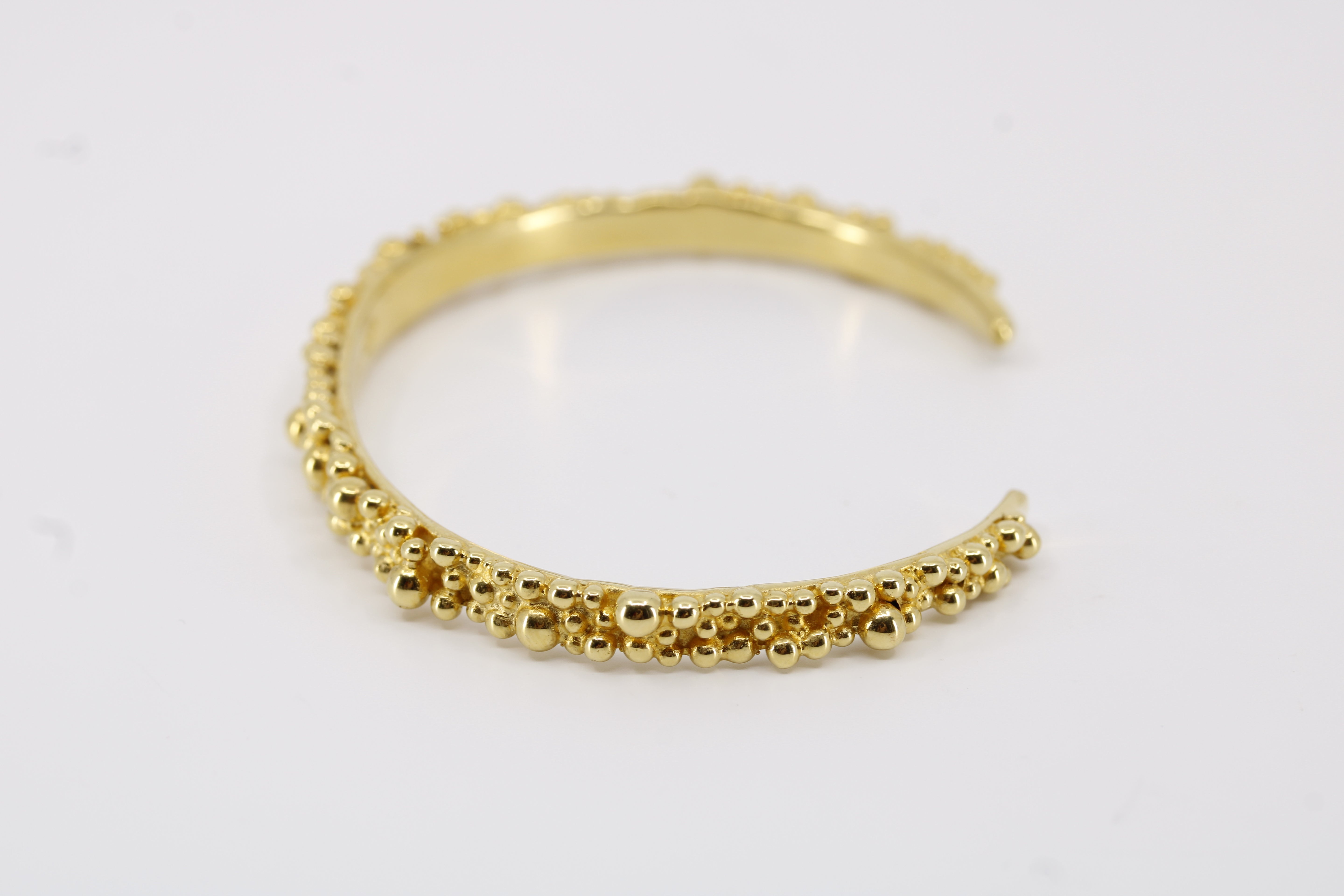 Caviar 18K Gold Vermeil Cuff Bracelet