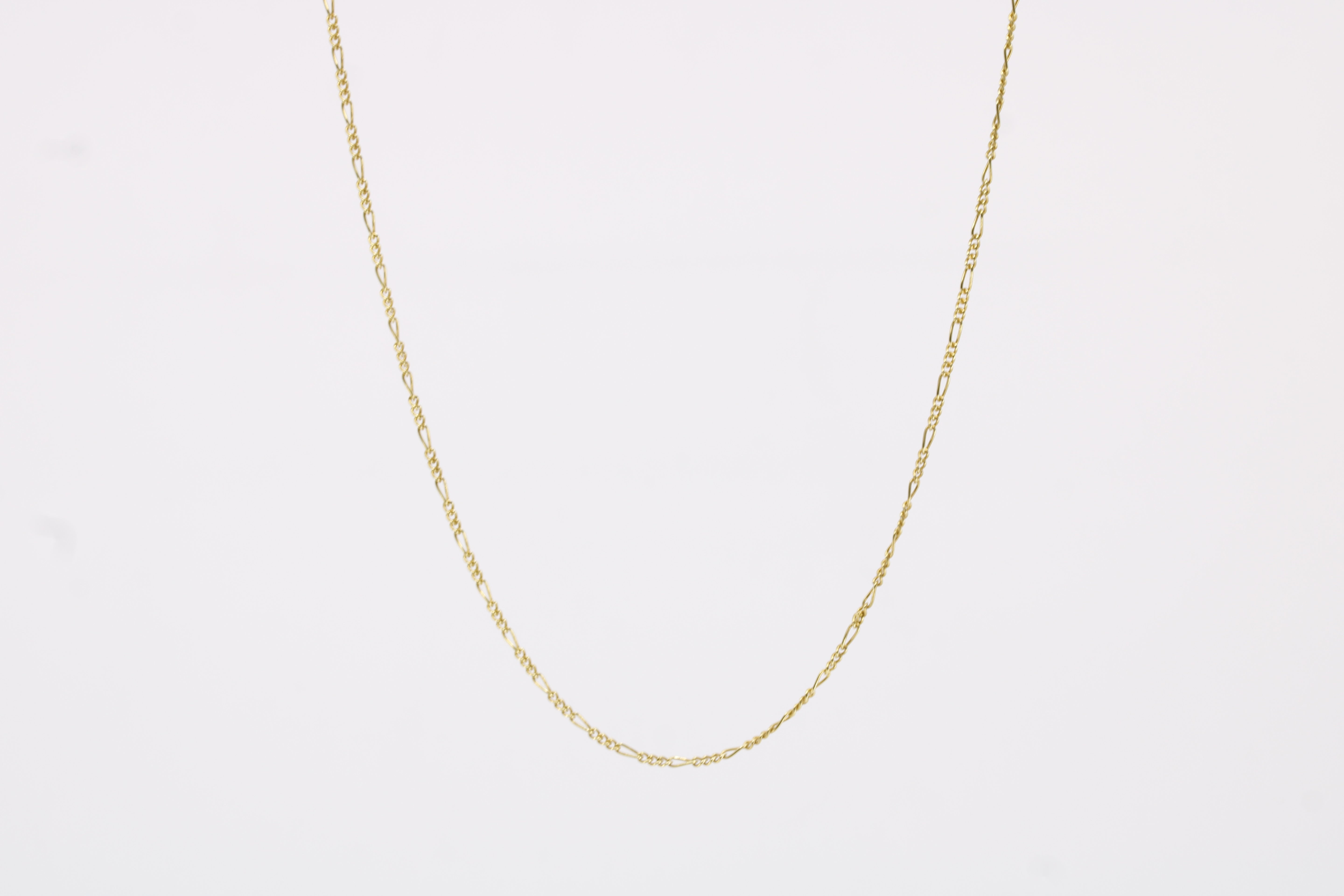 Linea 18K Gold Vermeil Slim Figaro Chain Bracelet