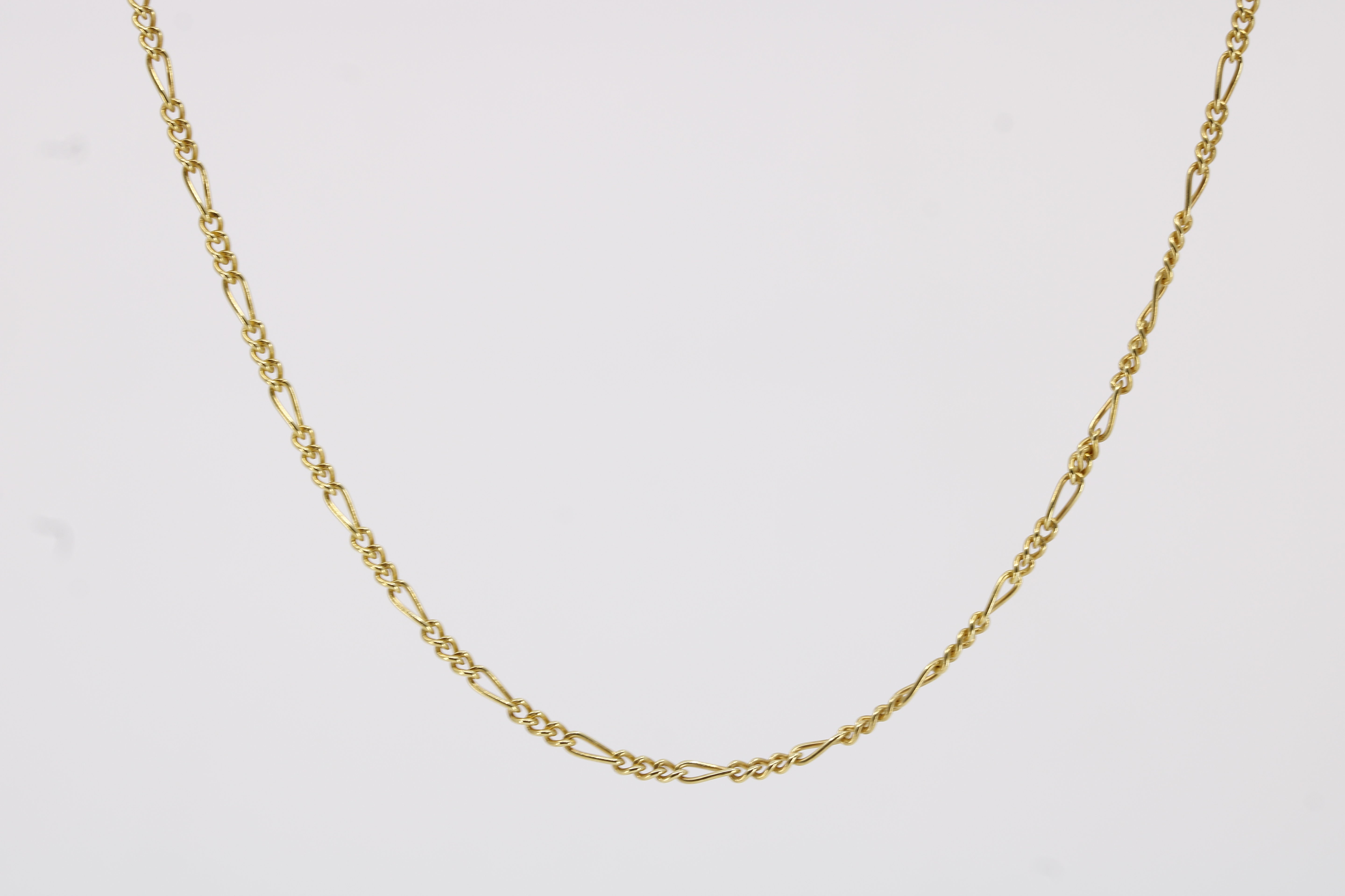 Linea 18K Gold Vermeil Slim Figaro Chain Bracelet