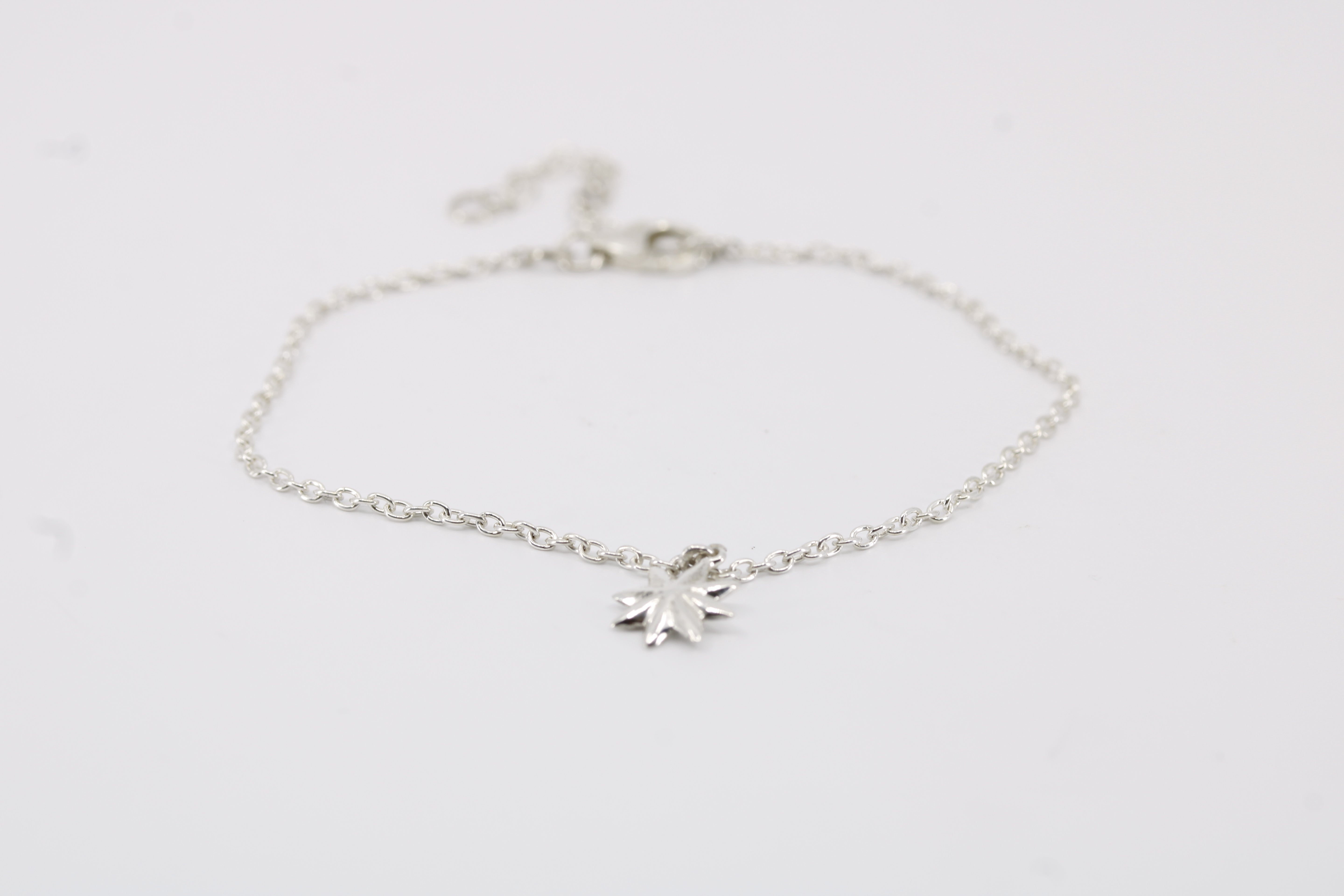 Linea Sterling Silver North Star Station Bracelet