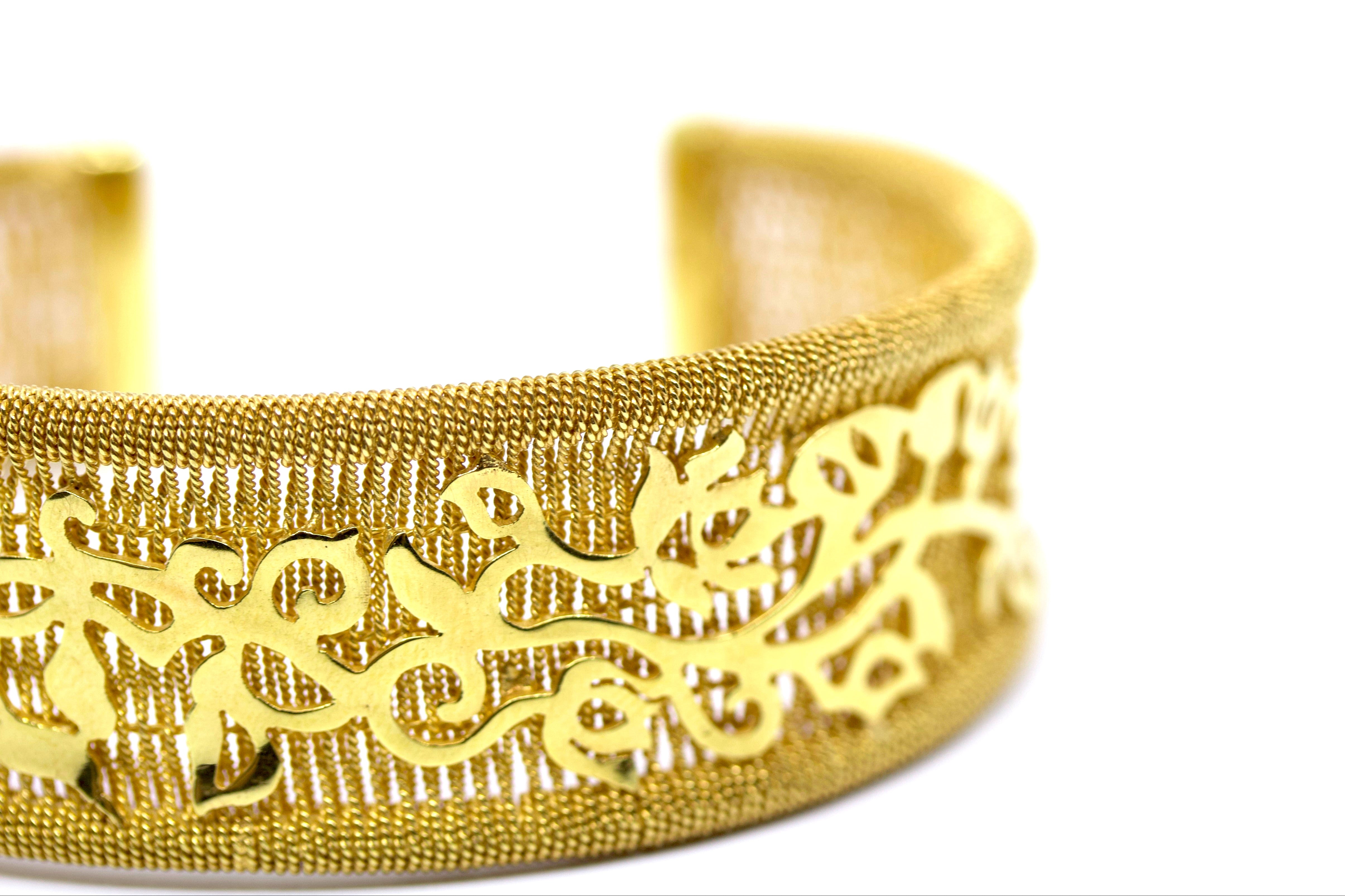 RICAMI 18K Gold Vermeil Cuff Bracelet