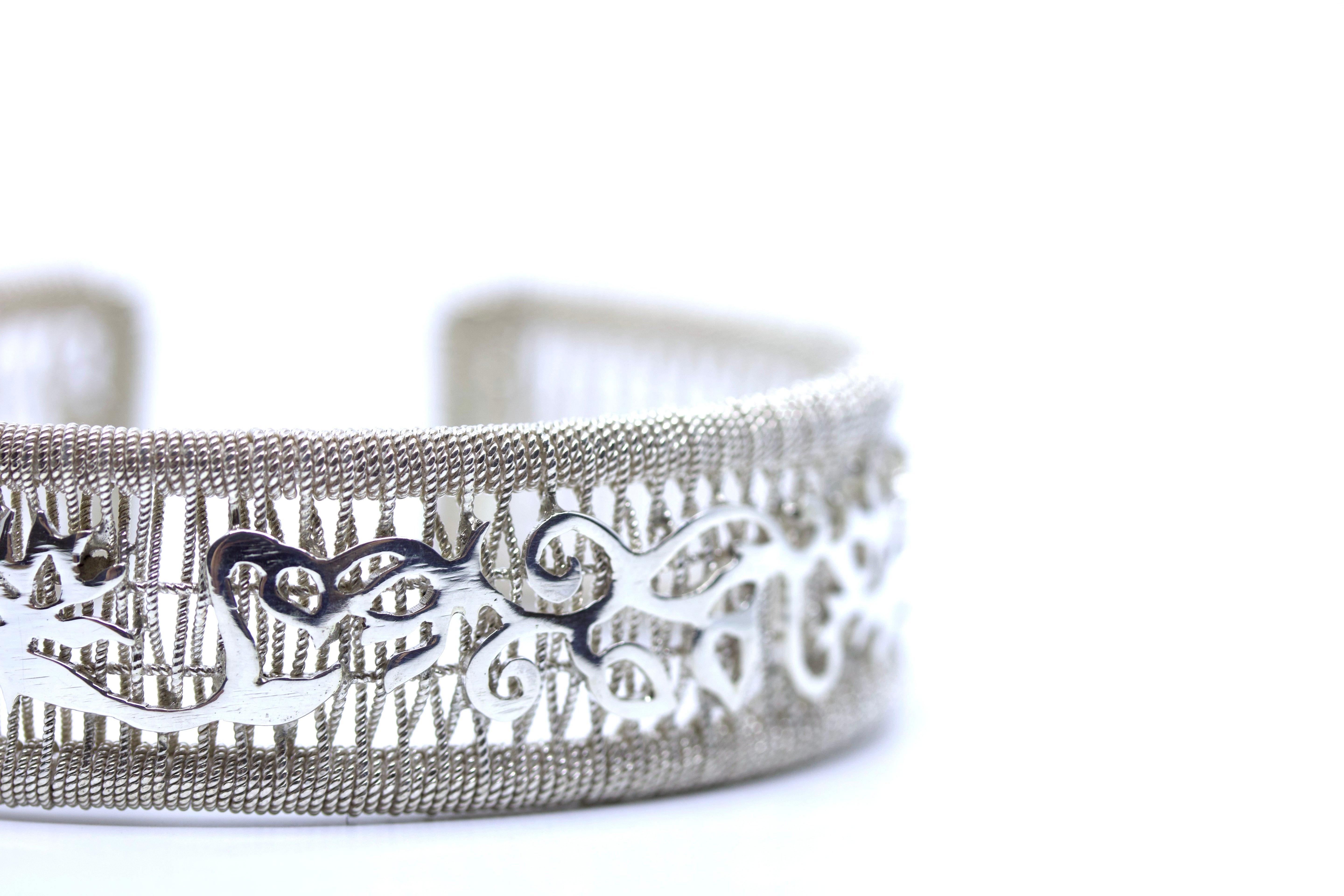 HIMALAYA Sterling Silver Small Ricami Bracelet