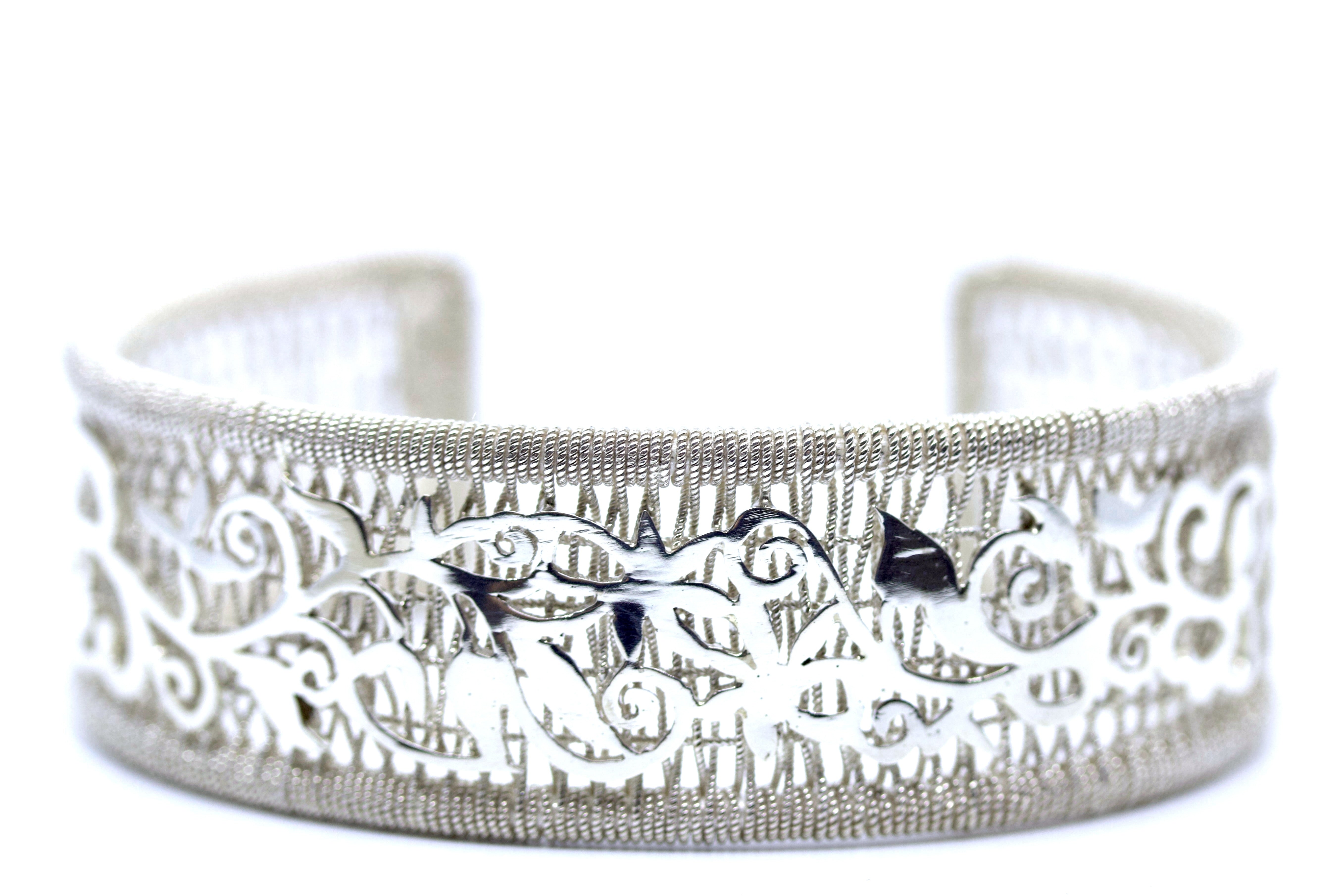 HIMALAYA Sterling Silver Medium Ricami Bracelet