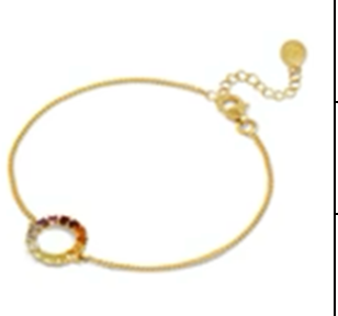 Salina Chain Link Bracelet with Citrine