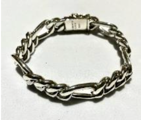 Casa Bali 18K Gold Vermeil Figaro Chain Bracelet