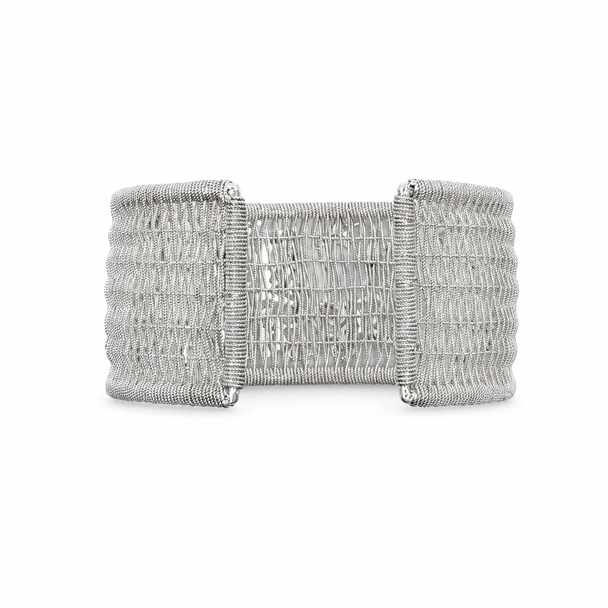 Sterling Silver Large Ricami Bracelet