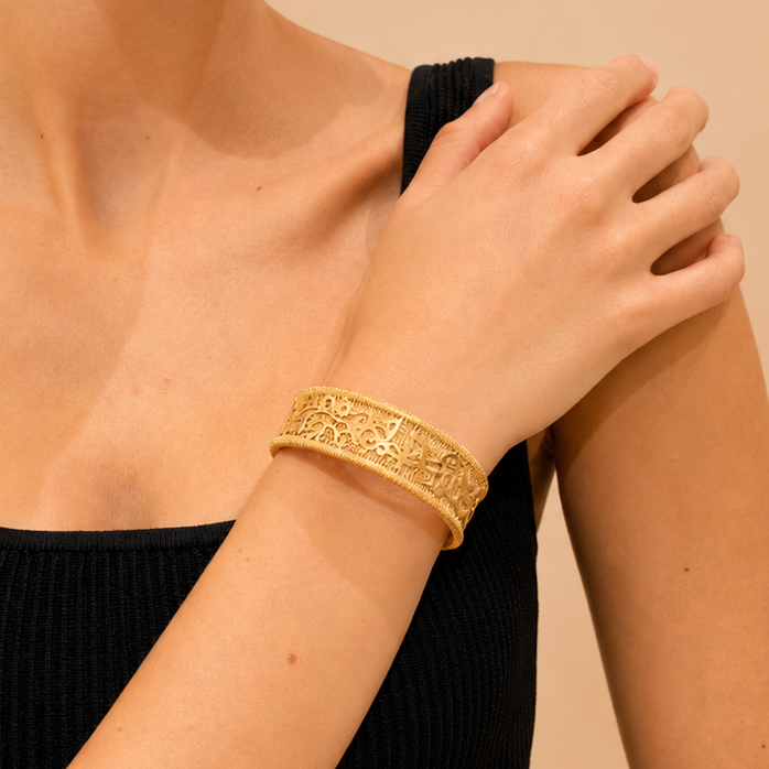 RICAMI 18K Gold Vermeil Cuff Bracelet