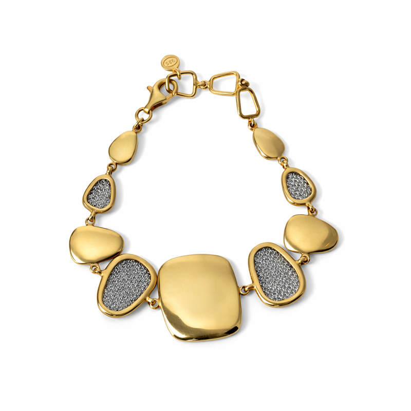 AIMA 18K Gold Vermeil Statement Link Bracelet